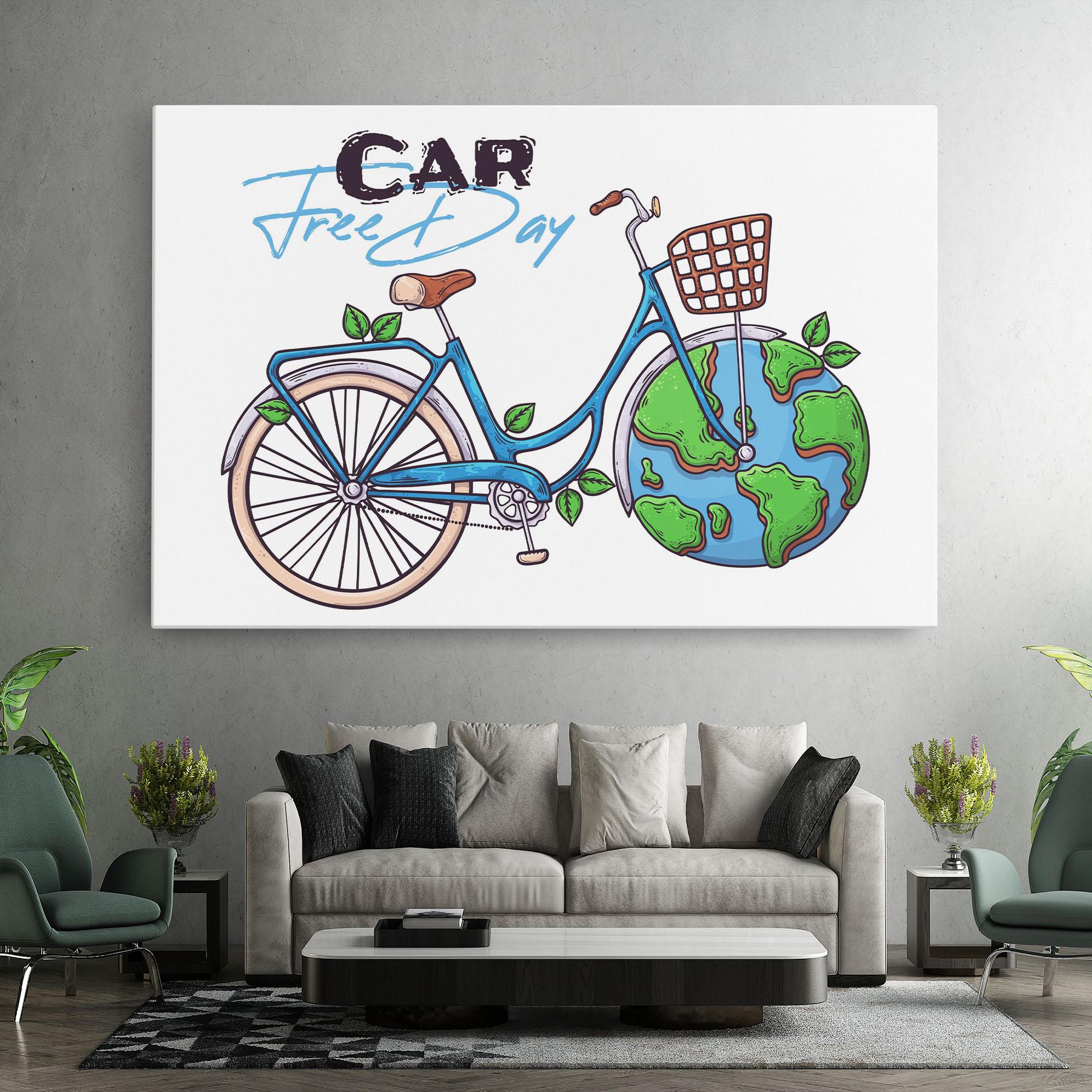 Tablou Canvas Free Day Bike mockup 7