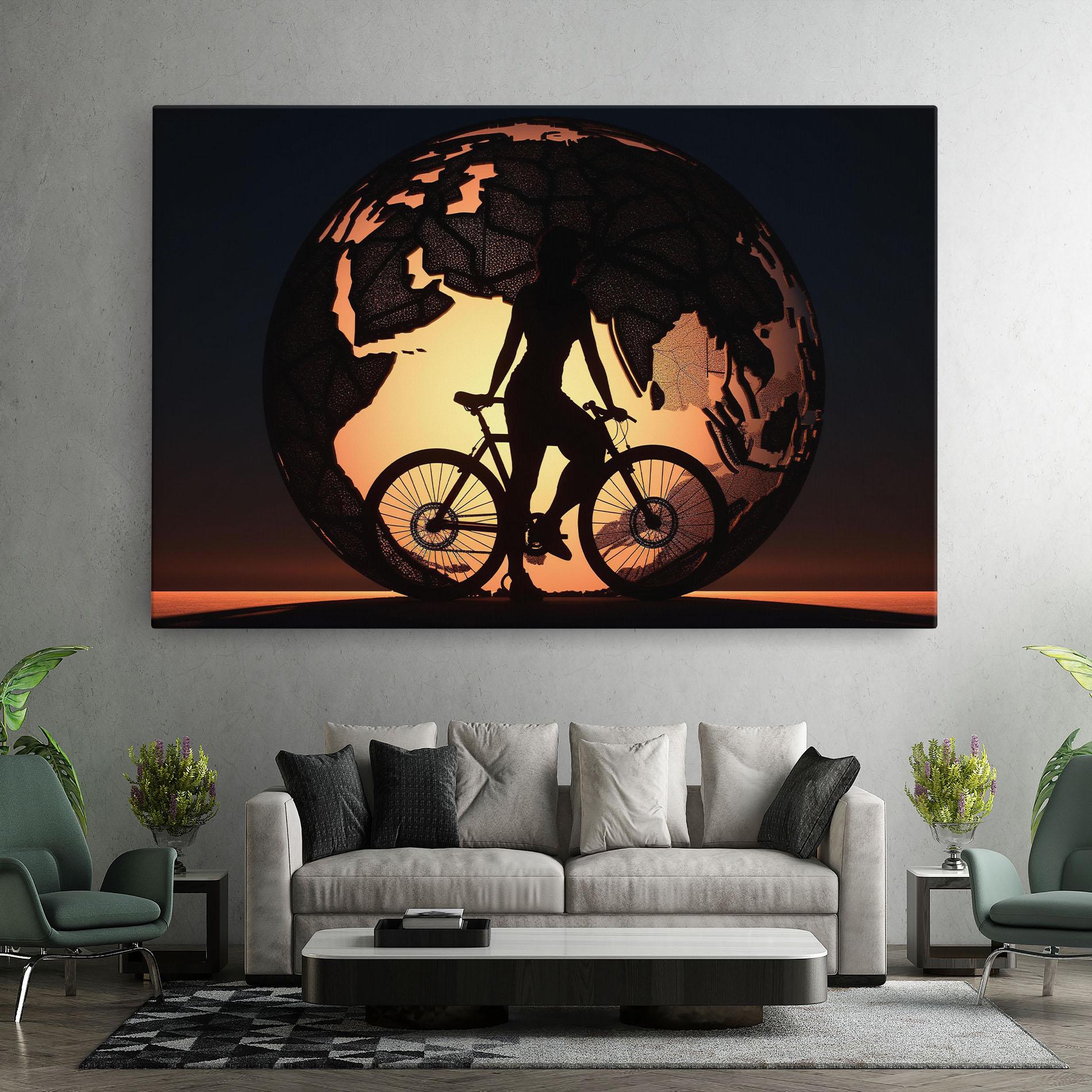 Tablou Canvas Globe Riding World mockup 7