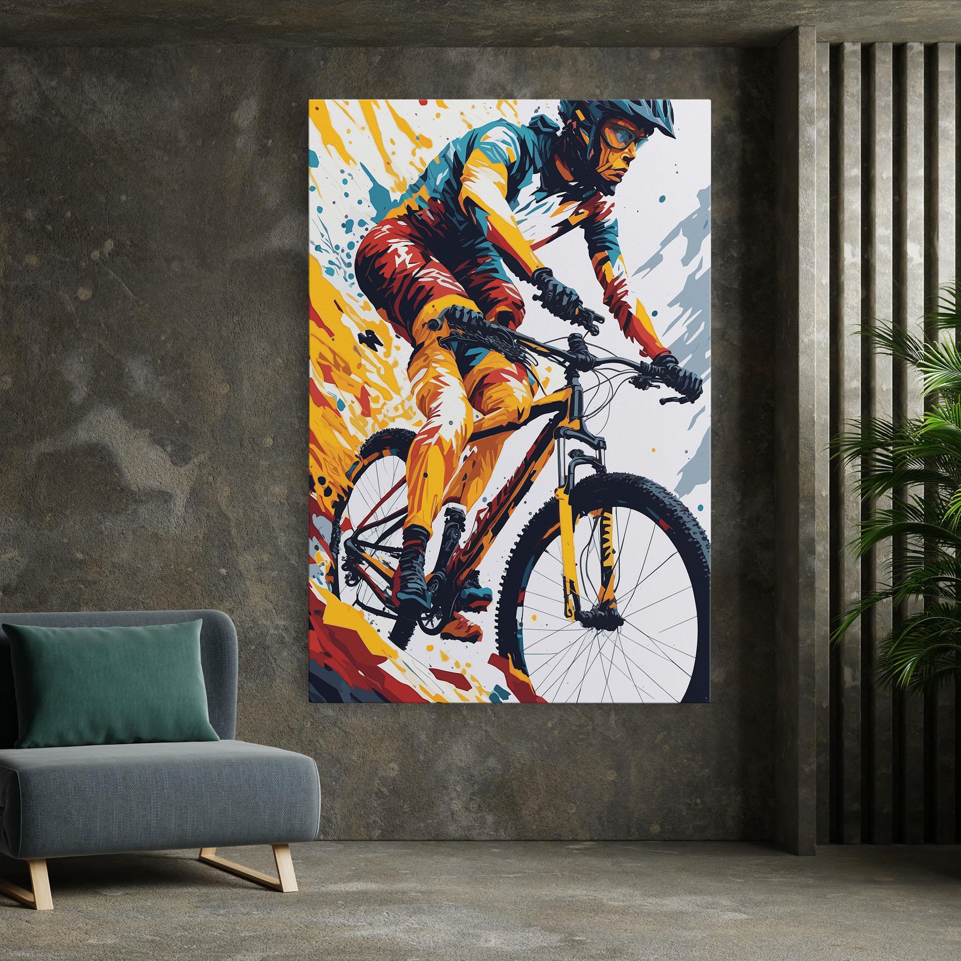 Tablou Canvas Yellow Bike Art mockup 7