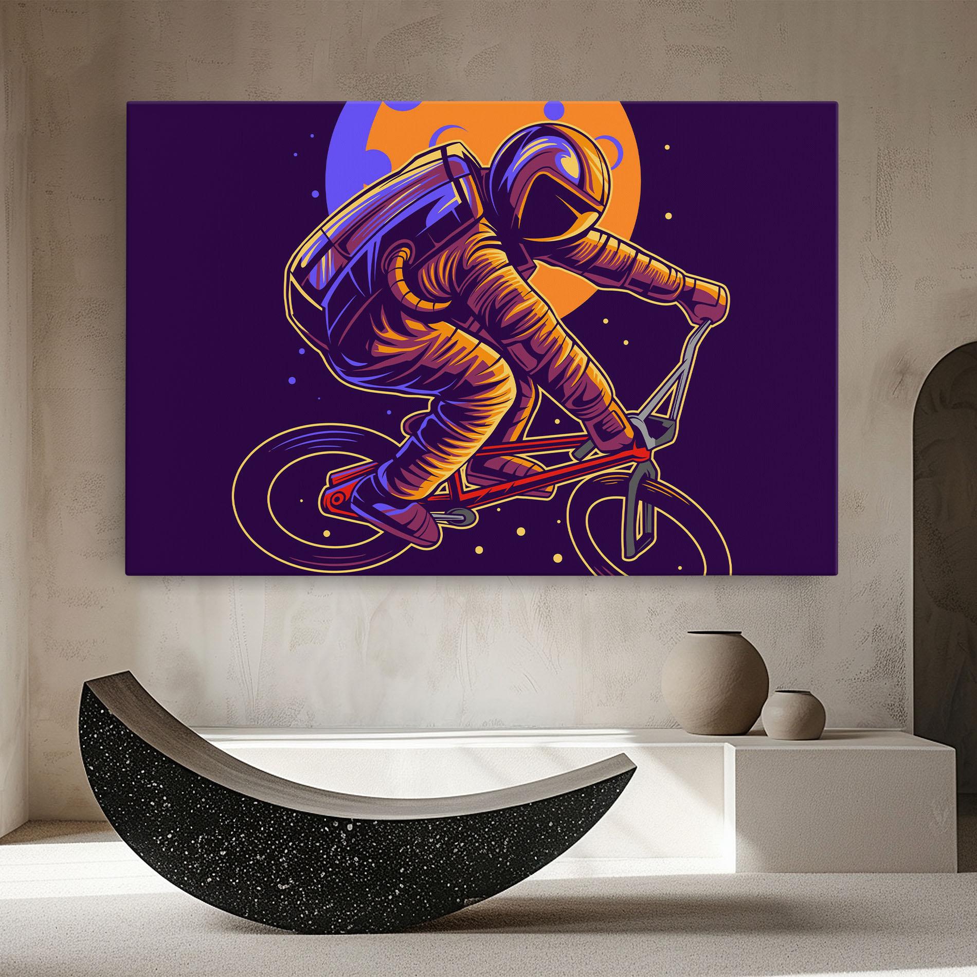 Tablou Canvas Moon Bike mockup 8