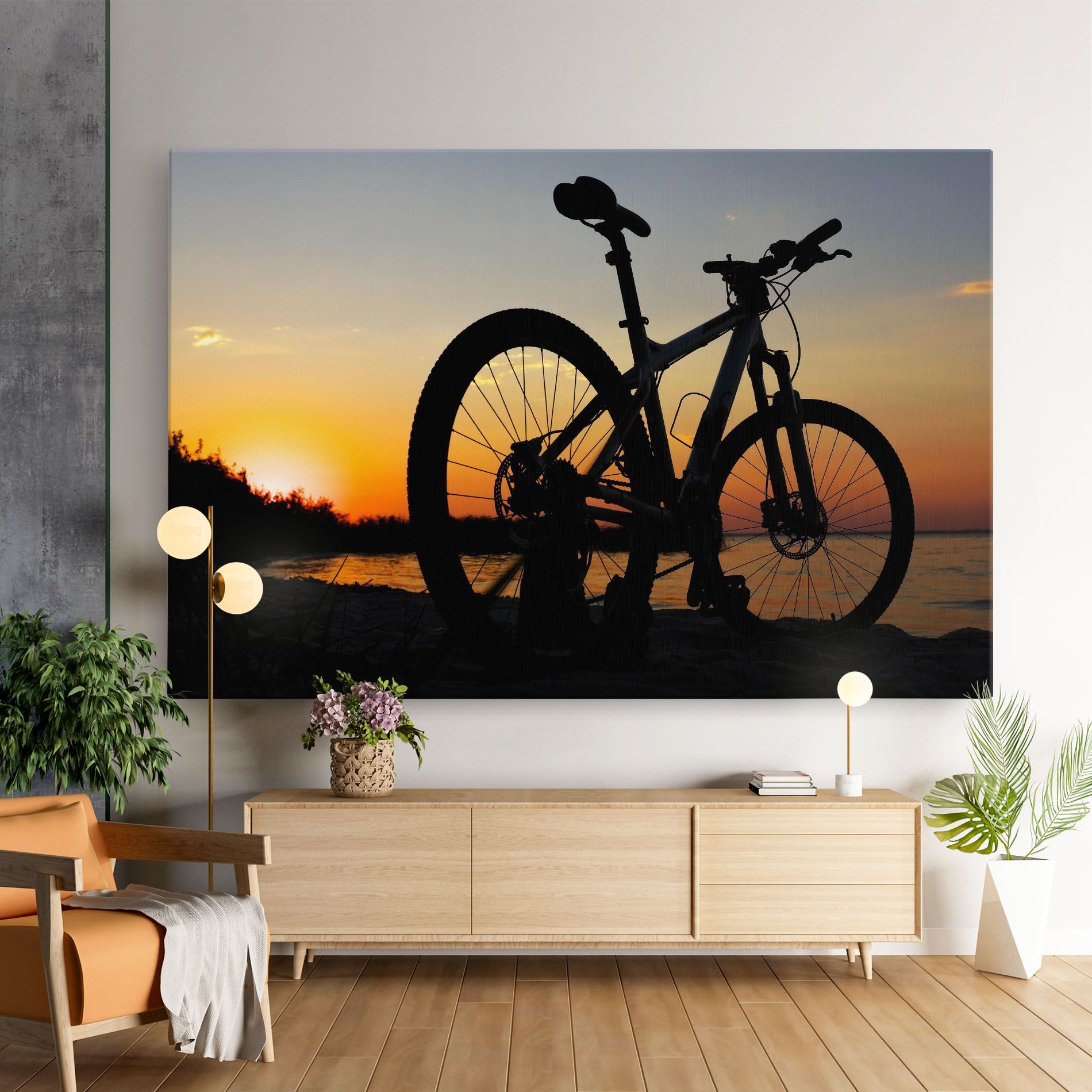 Beach Bike Silhouette mockup 9