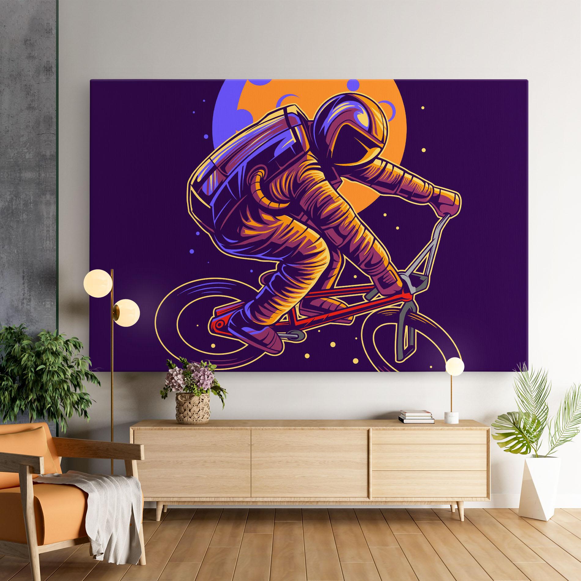 Tablou Canvas Moon Bike mockup 9