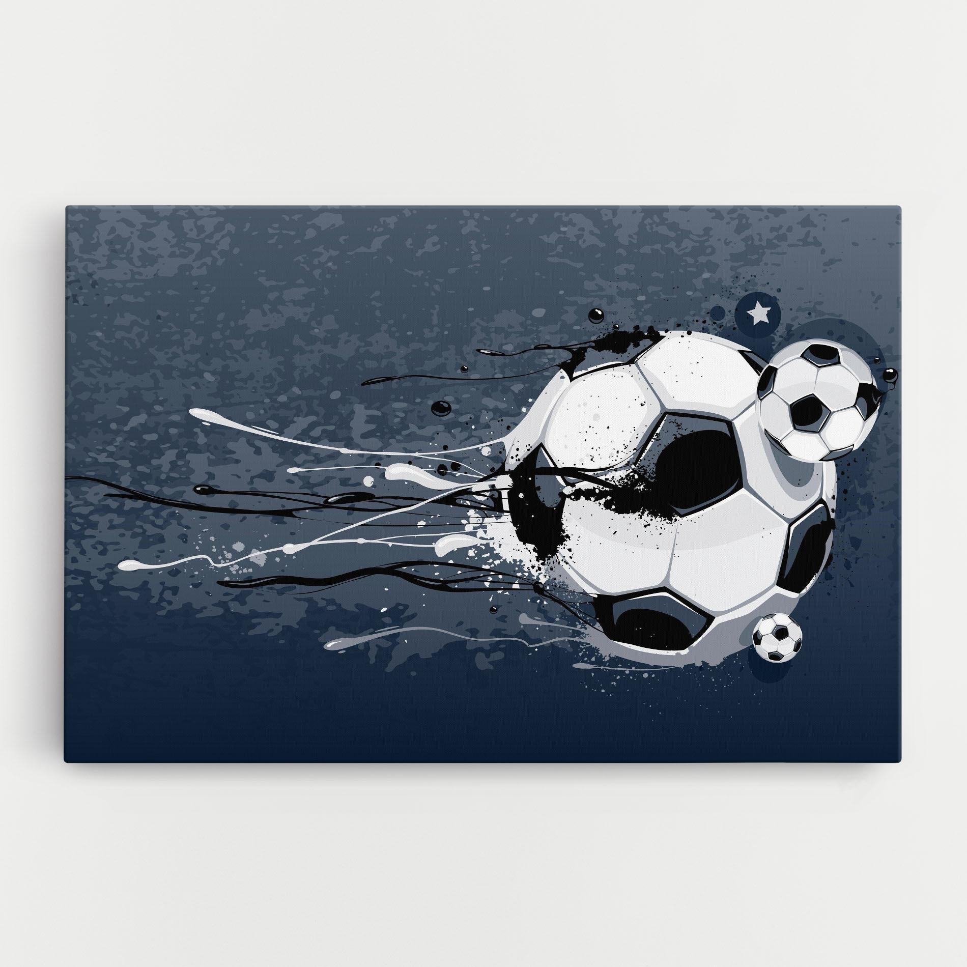 Tablou Canvas Blue Football mockup 0