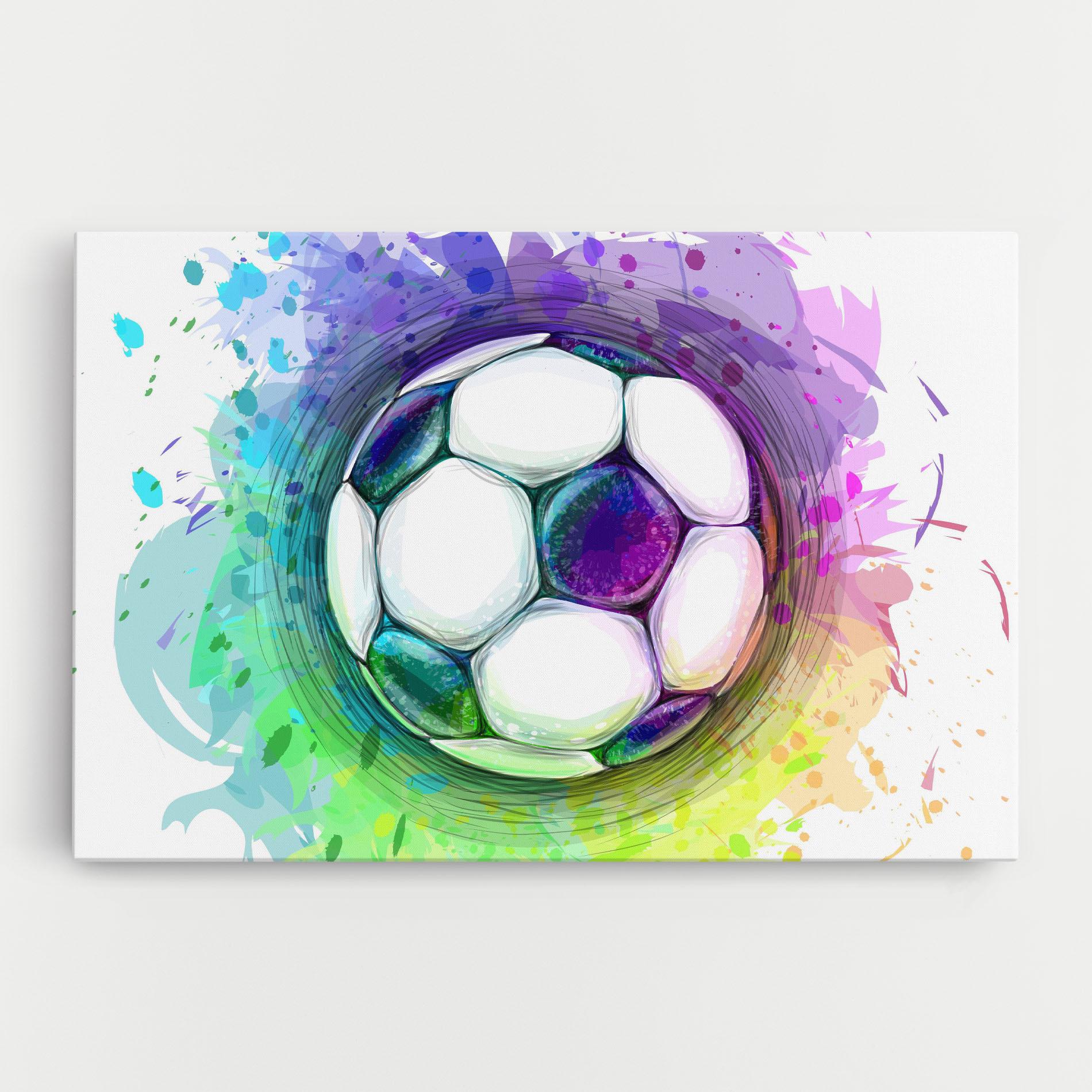 Tablou Canvas Colorful Football mockup 0