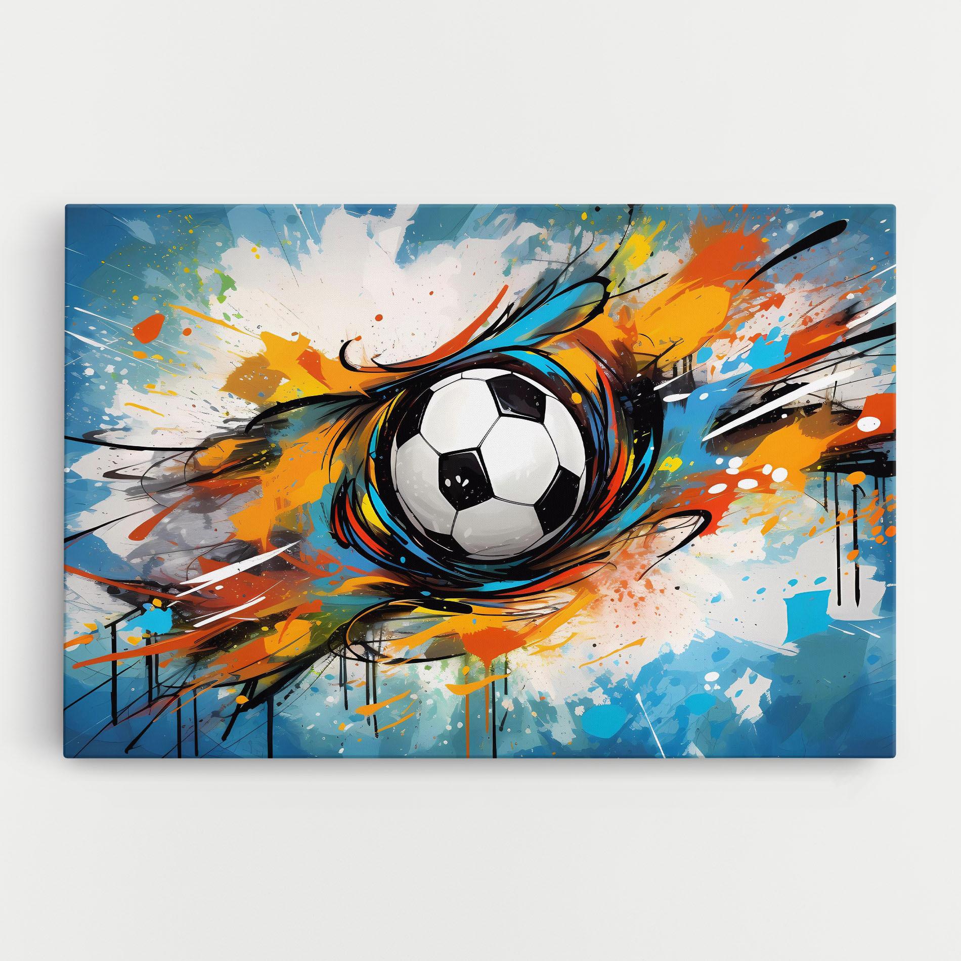 Tablou Canvas Football Flight Graffiti mockup 0
