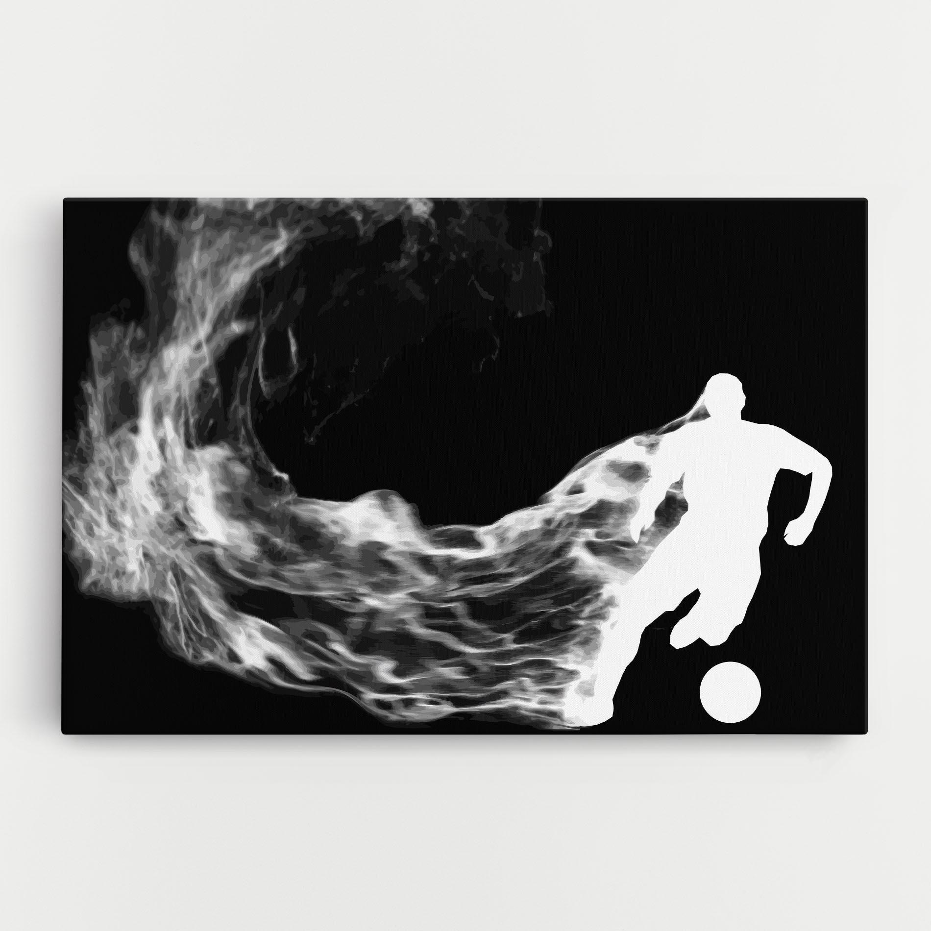 Tablou Canvas Football White Smoke mockup 0