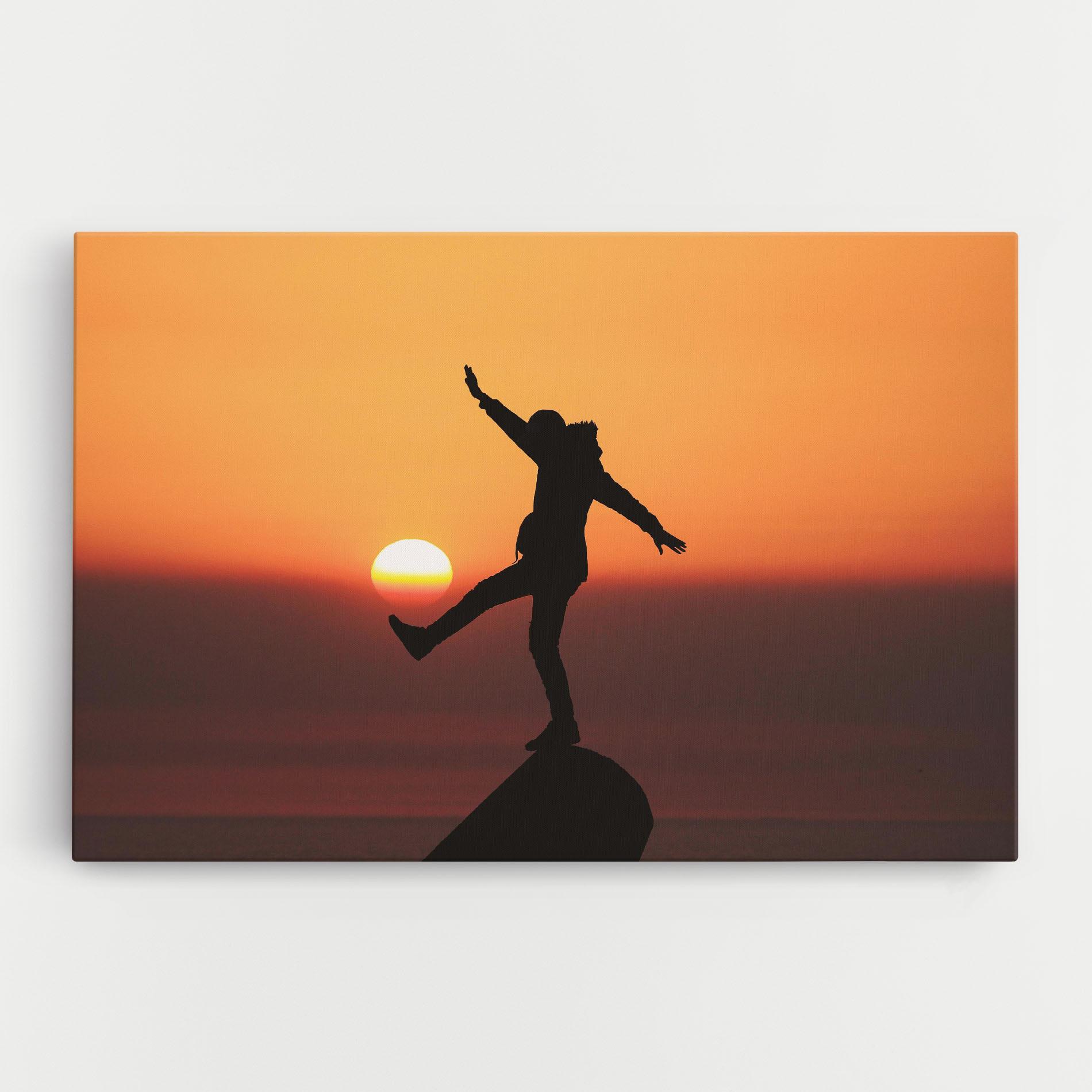 Tablou Canvas Football With The Sun mockup 0