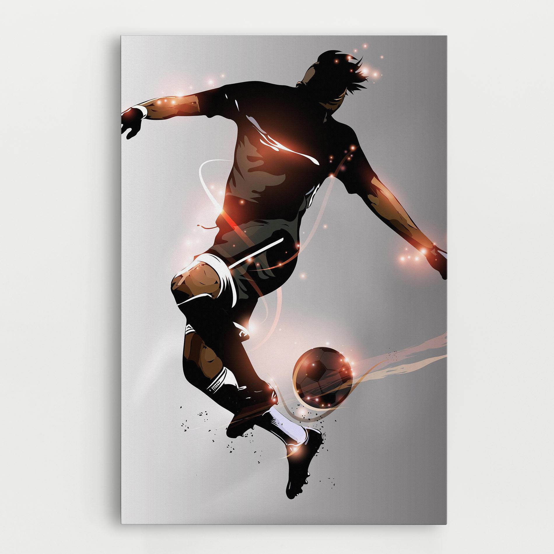 Tablou Canvas Football Jump mockup 0