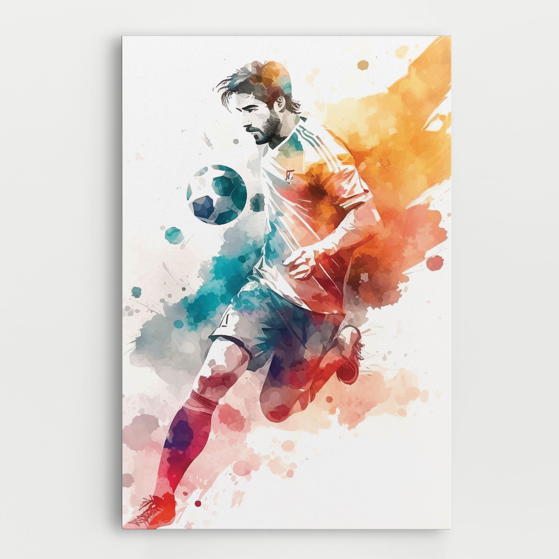 Tablou Canvas Football Watercolor mockup 0