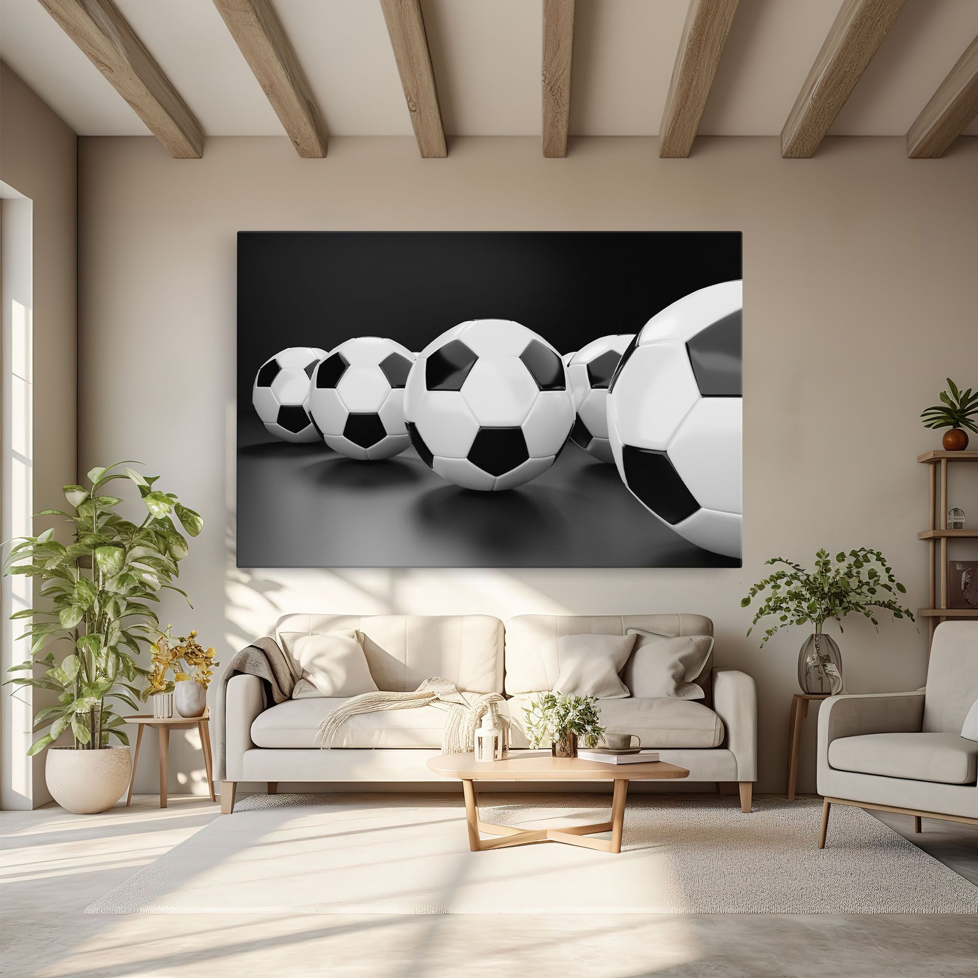 Black White Football mockup 6