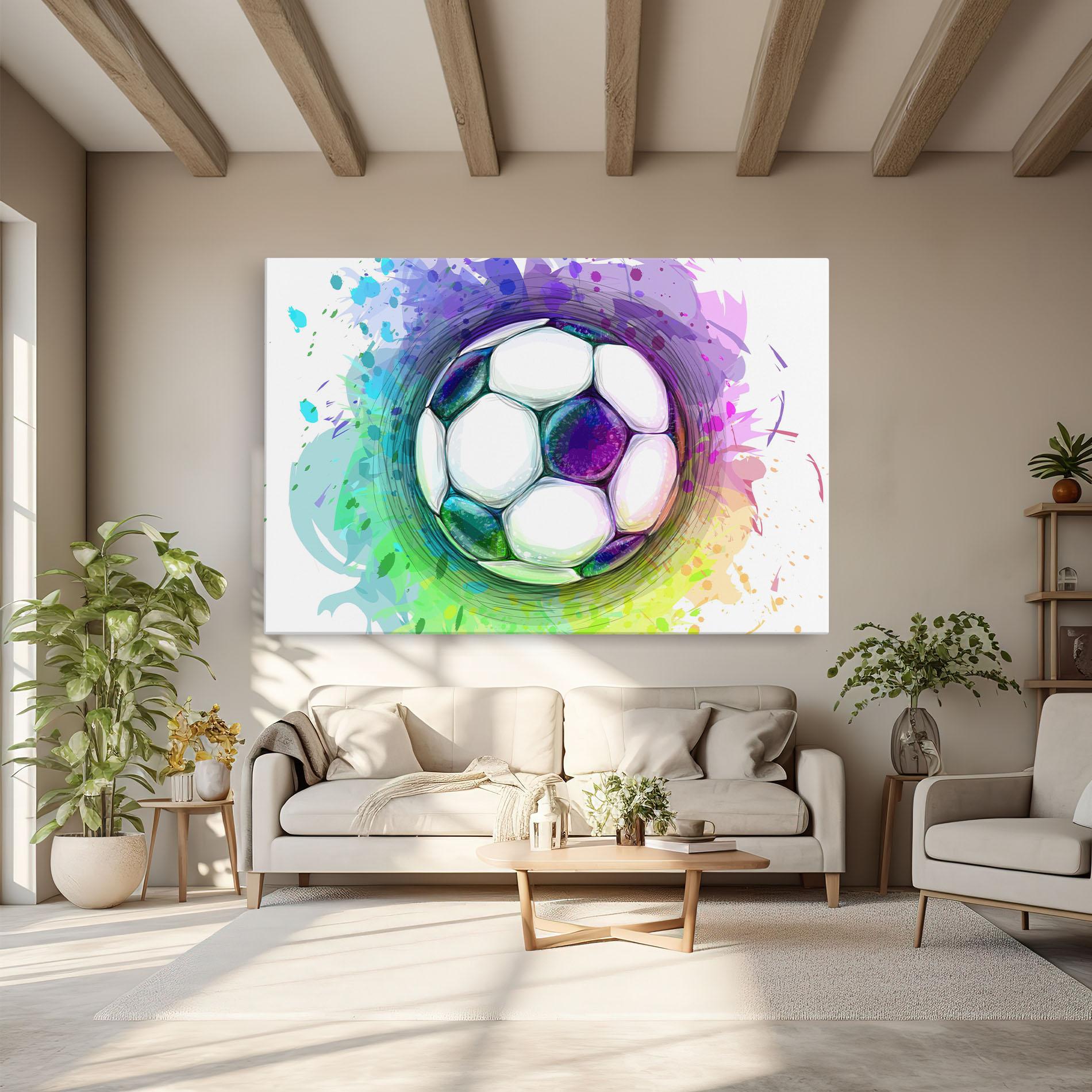 Tablou Canvas Colorful Football mockup 6