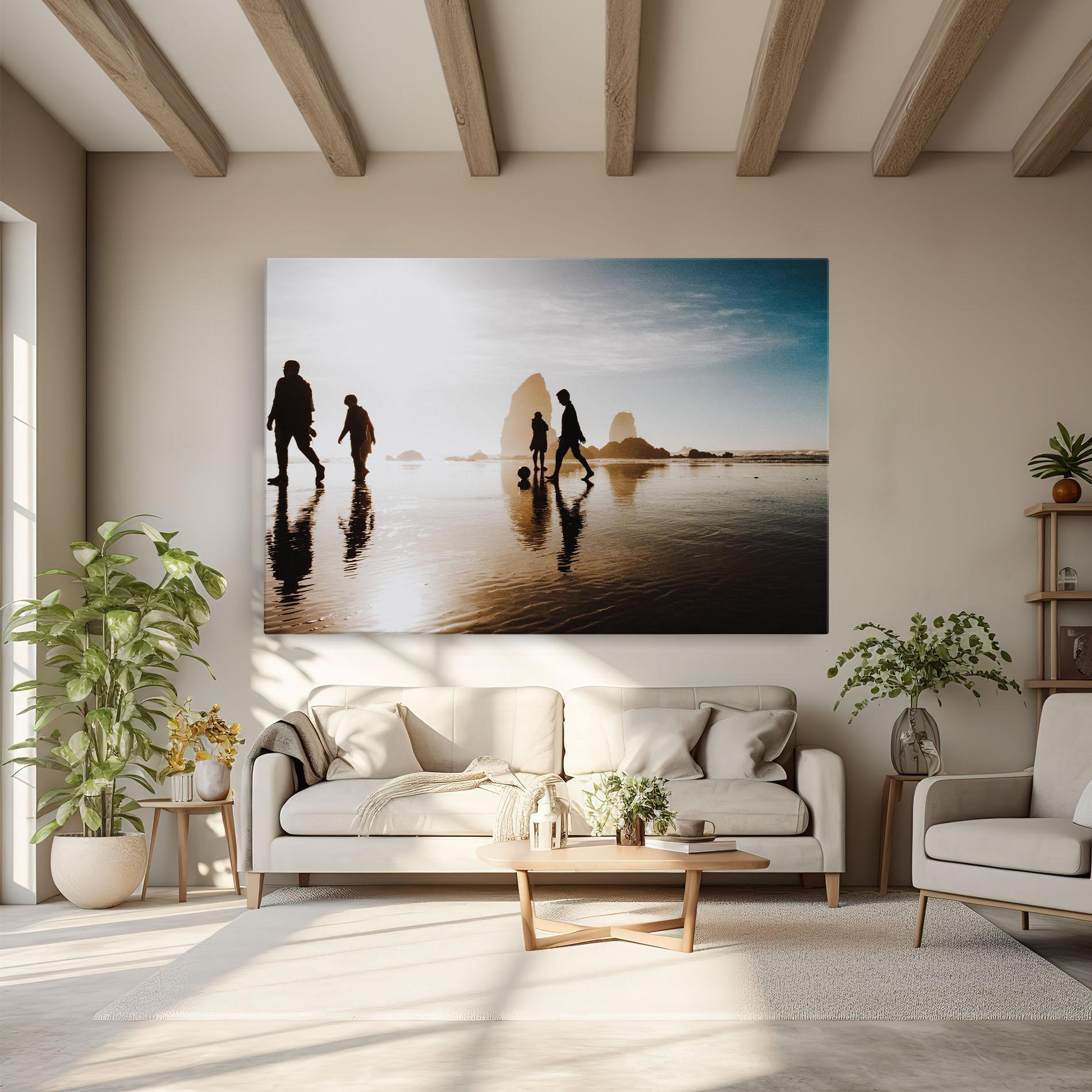 Tablou Canvas Football On Water mockup 6