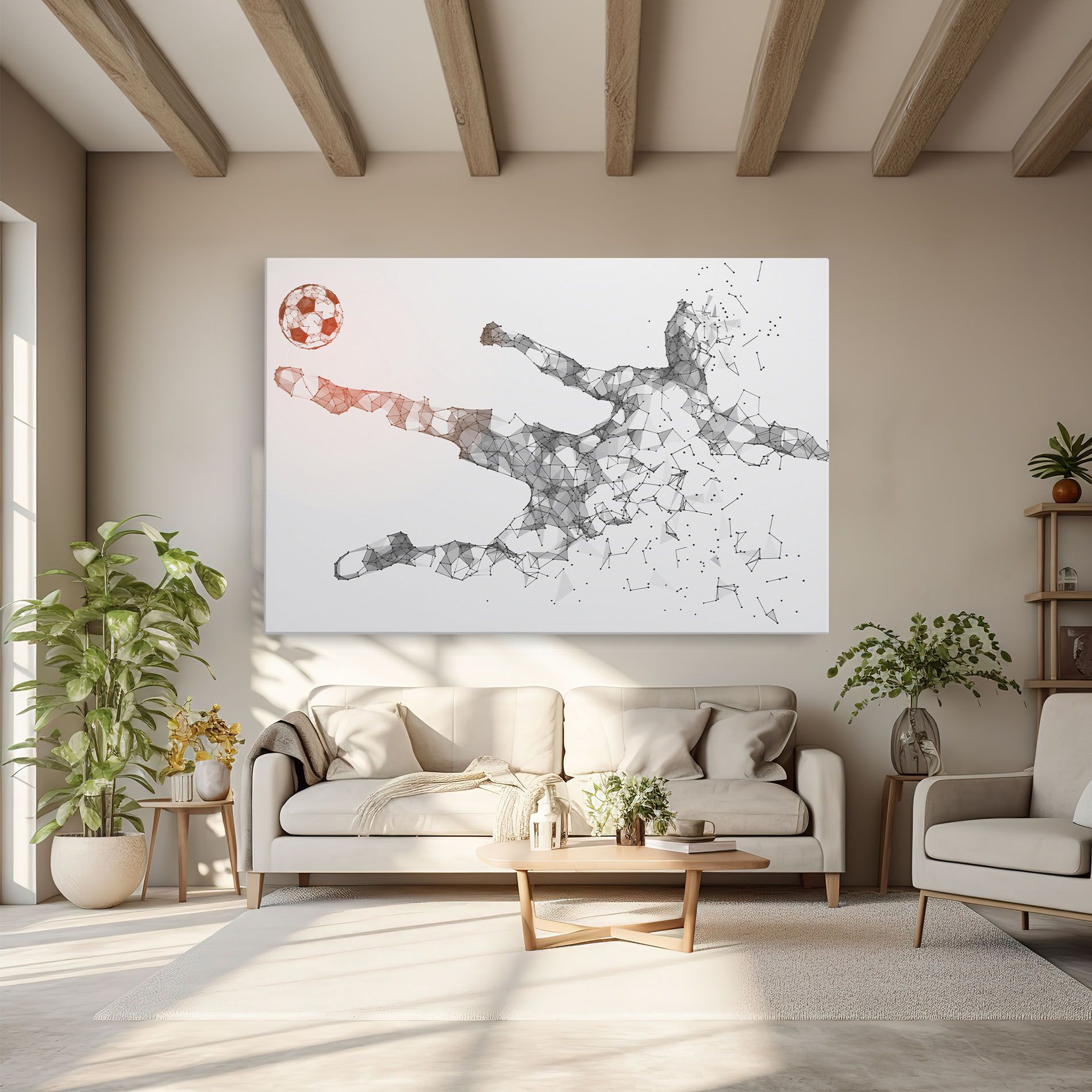 Football Orange Ball mockup 6