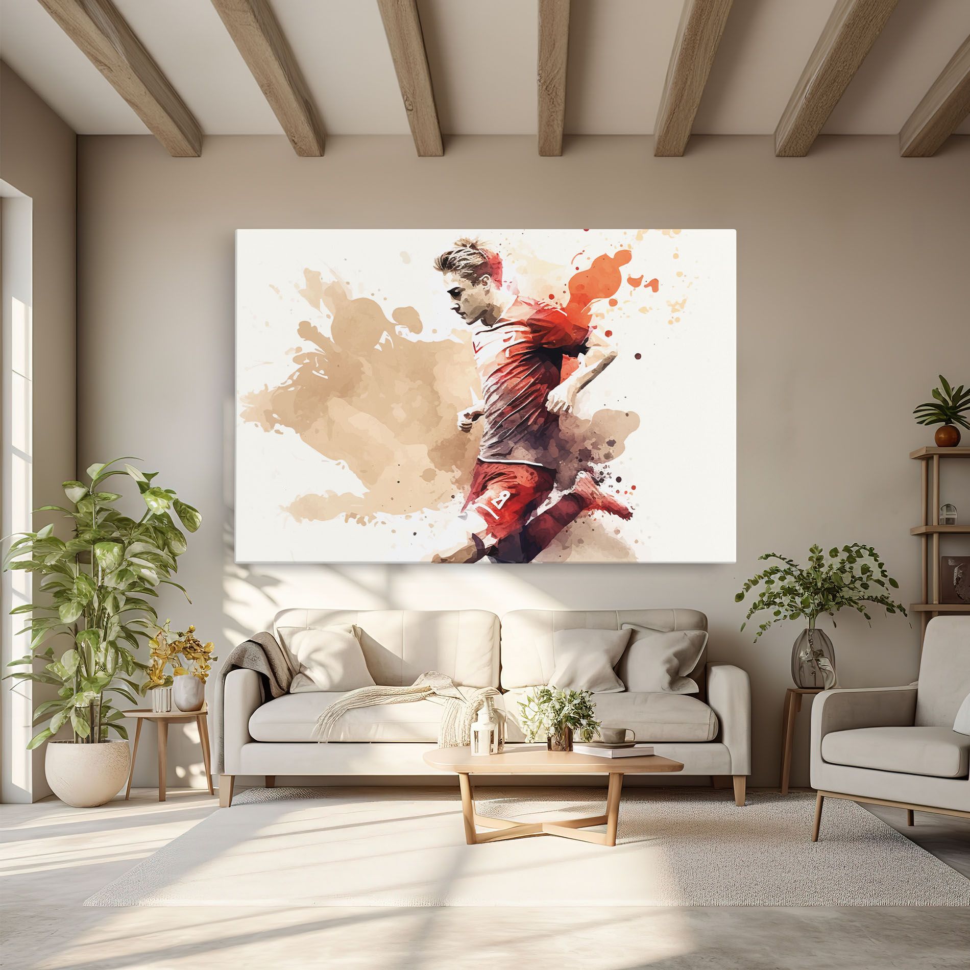 Football Red Cream mockup 6