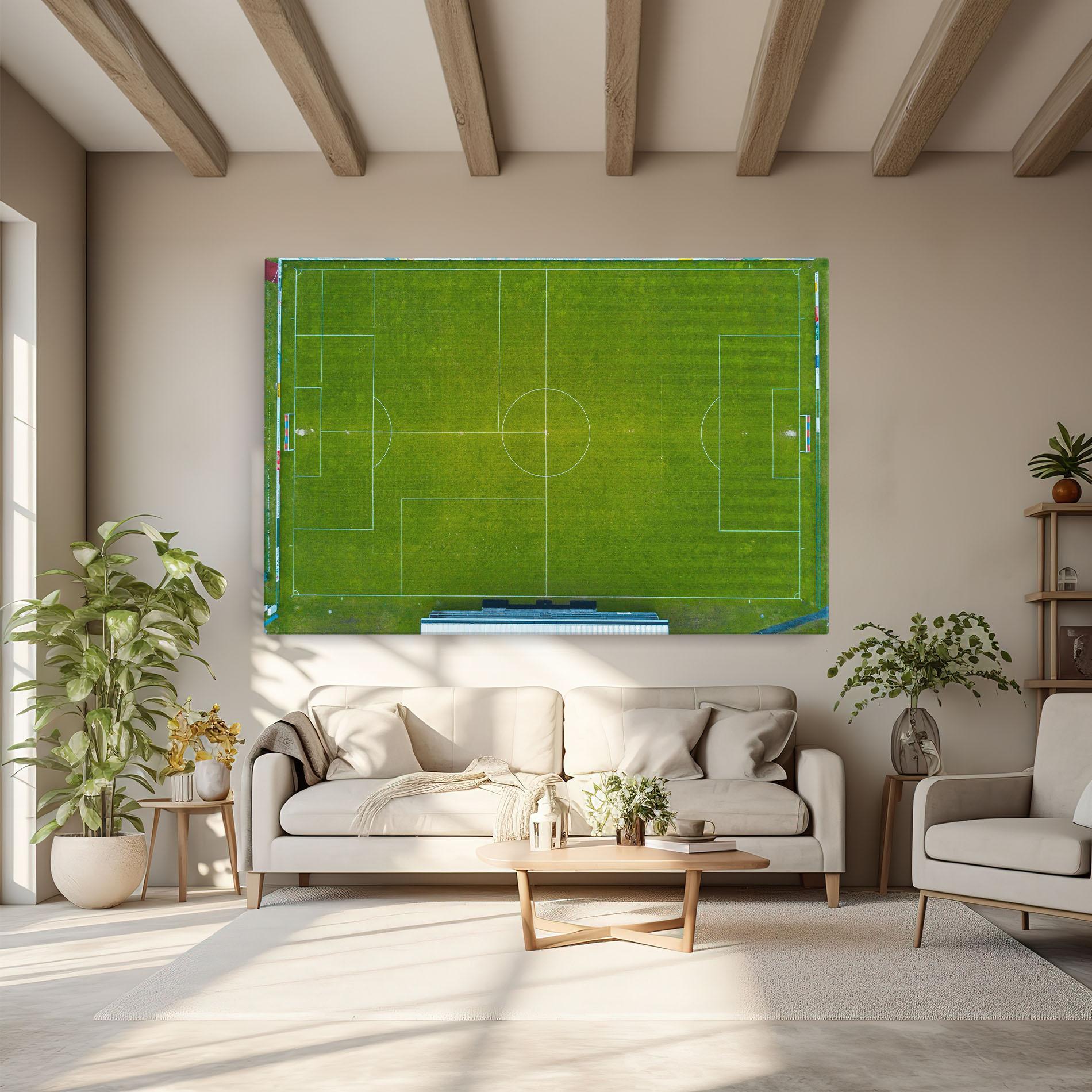 Tablou Canvas Green Football Field mockup 6