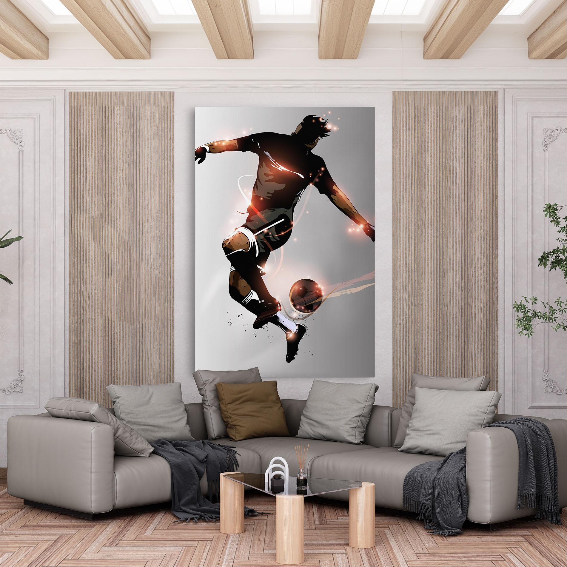 Tablou Canvas Football Jump mockup 6