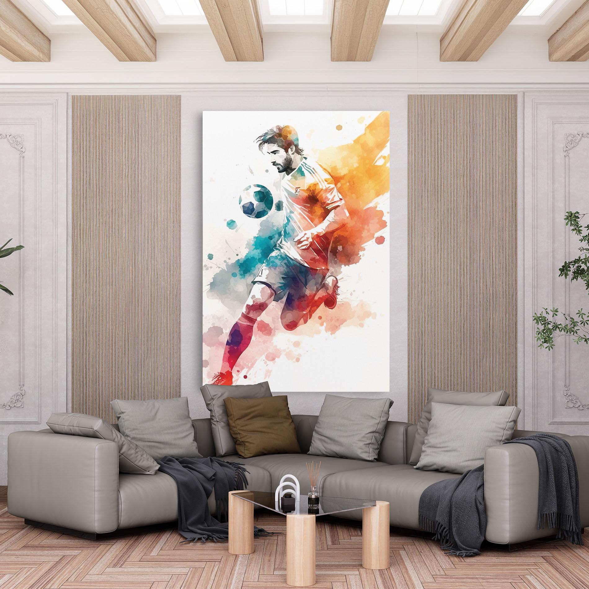 Tablou Canvas Football Watercolor mockup 6