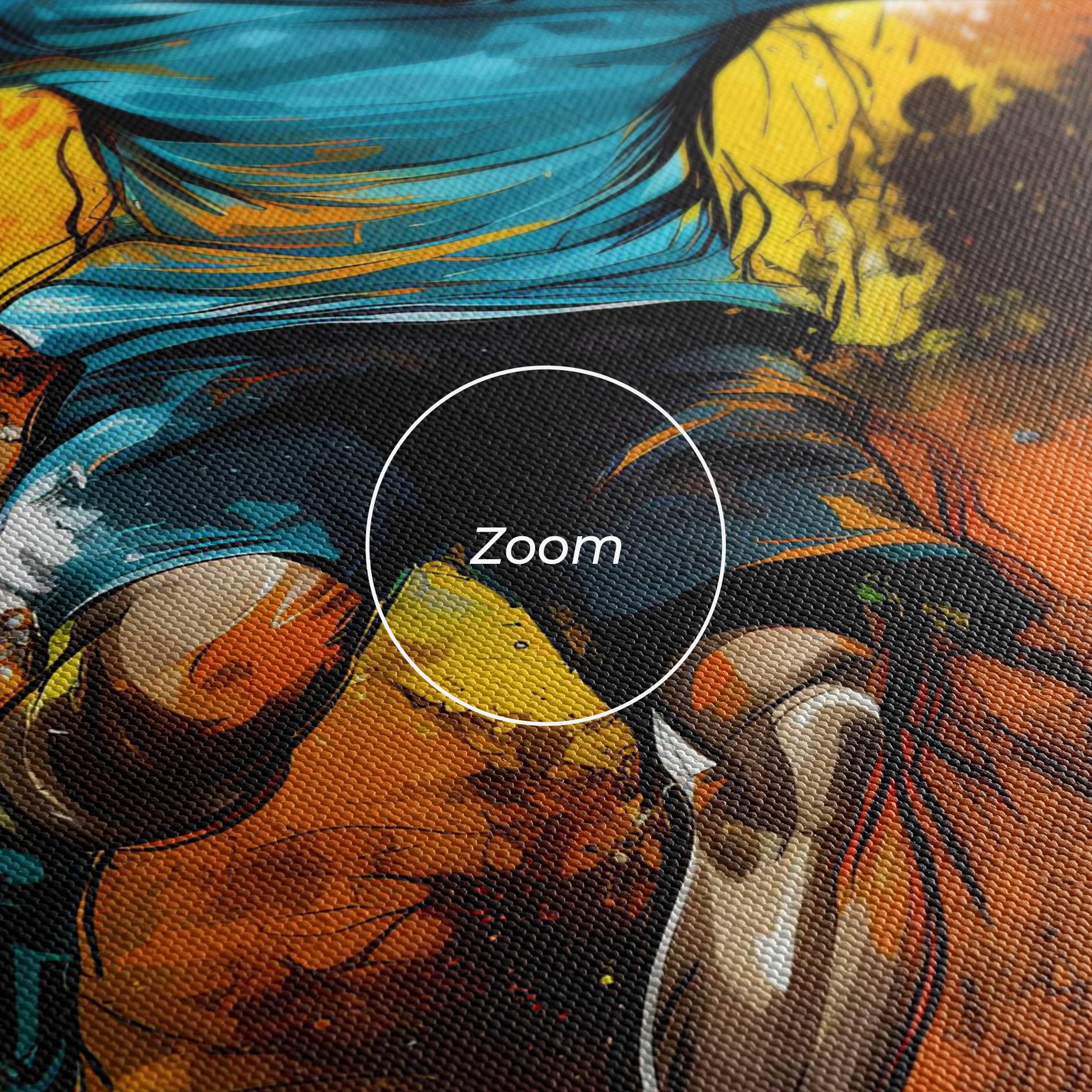 Tablou Canvas Football Player Painting mockup 3