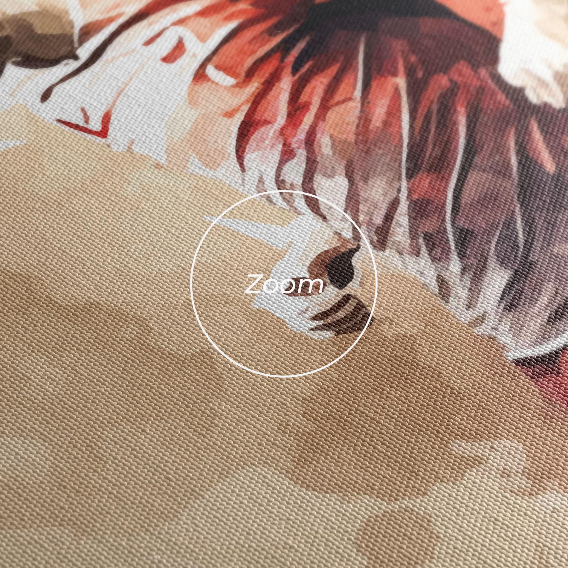 Tablou Canvas Football Red Cream mockup 3