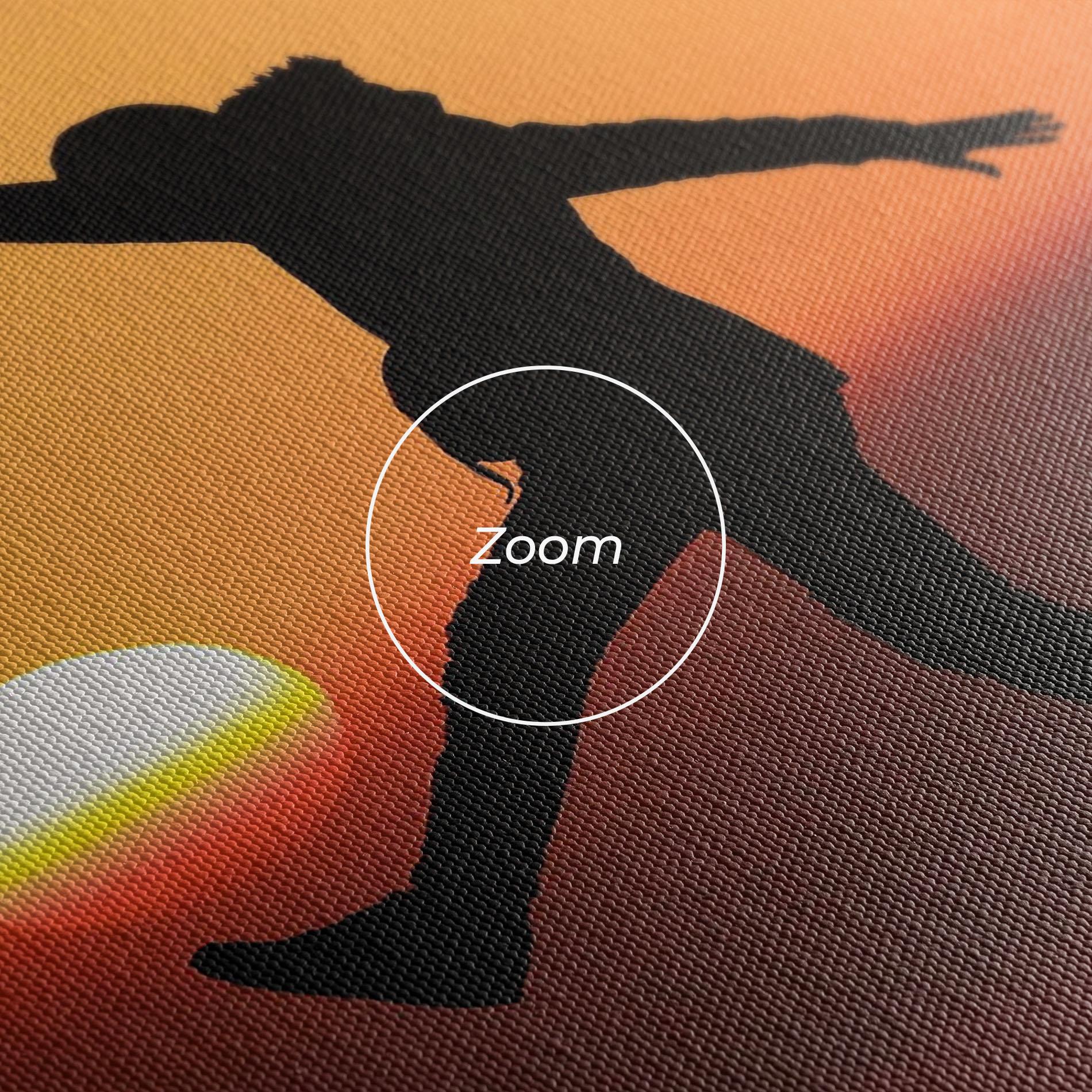 Tablou Canvas Football With The Sun mockup 3