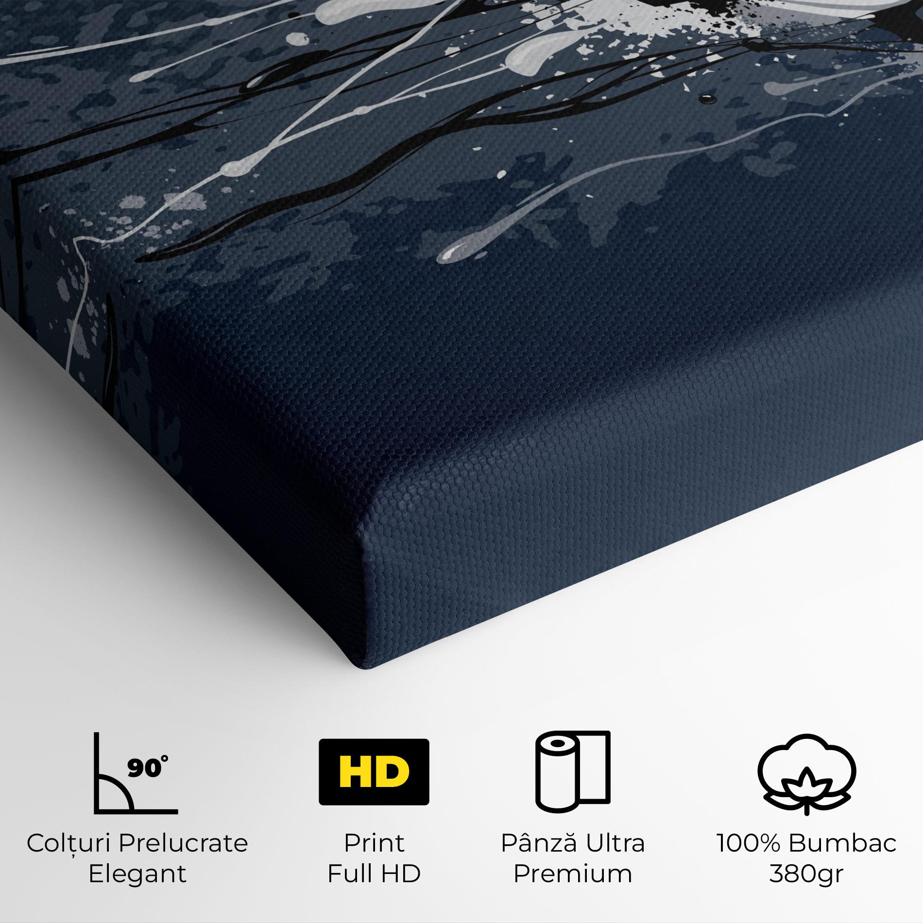 Tablou Canvas Blue Football mockup 4