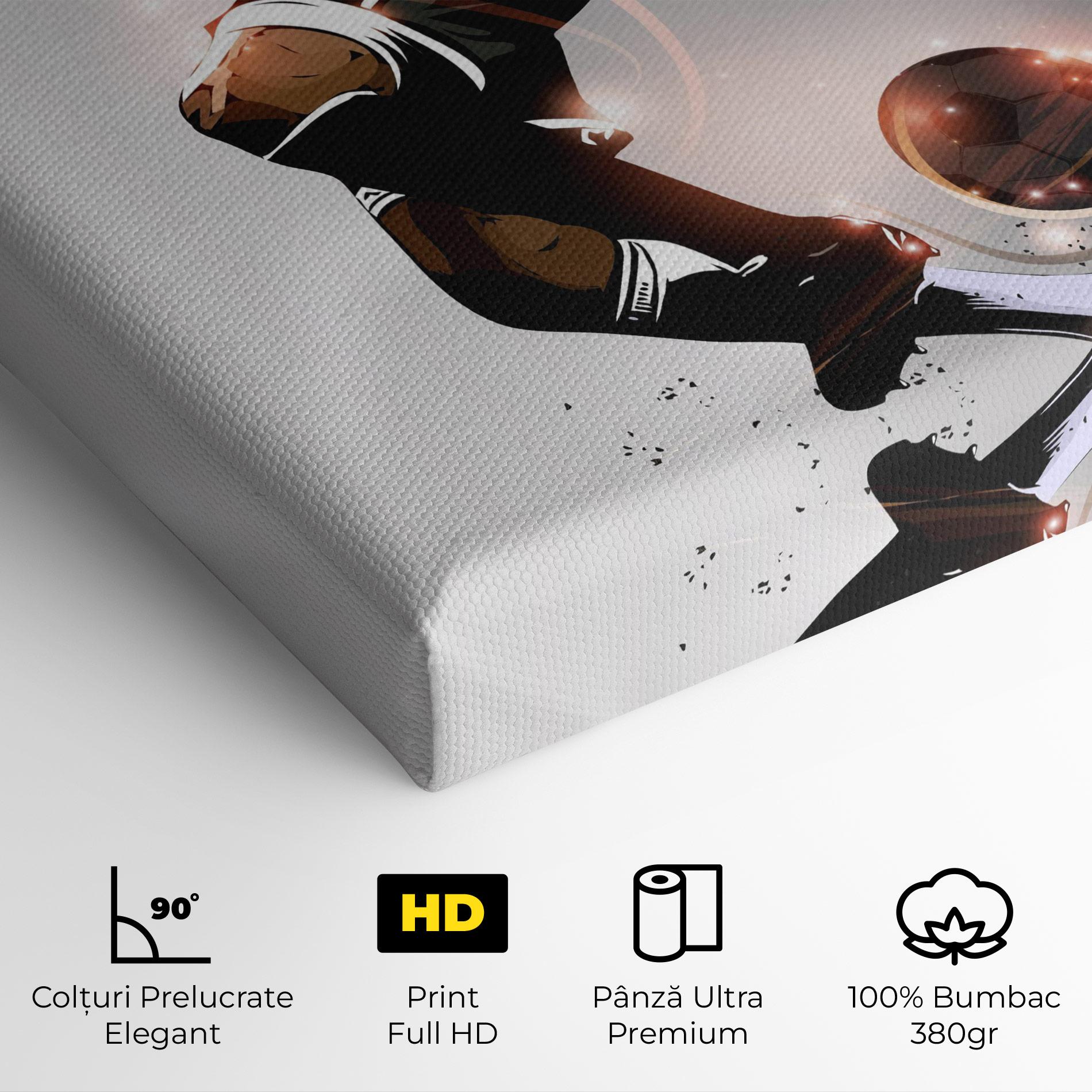 Tablou Canvas Football Jump mockup 4