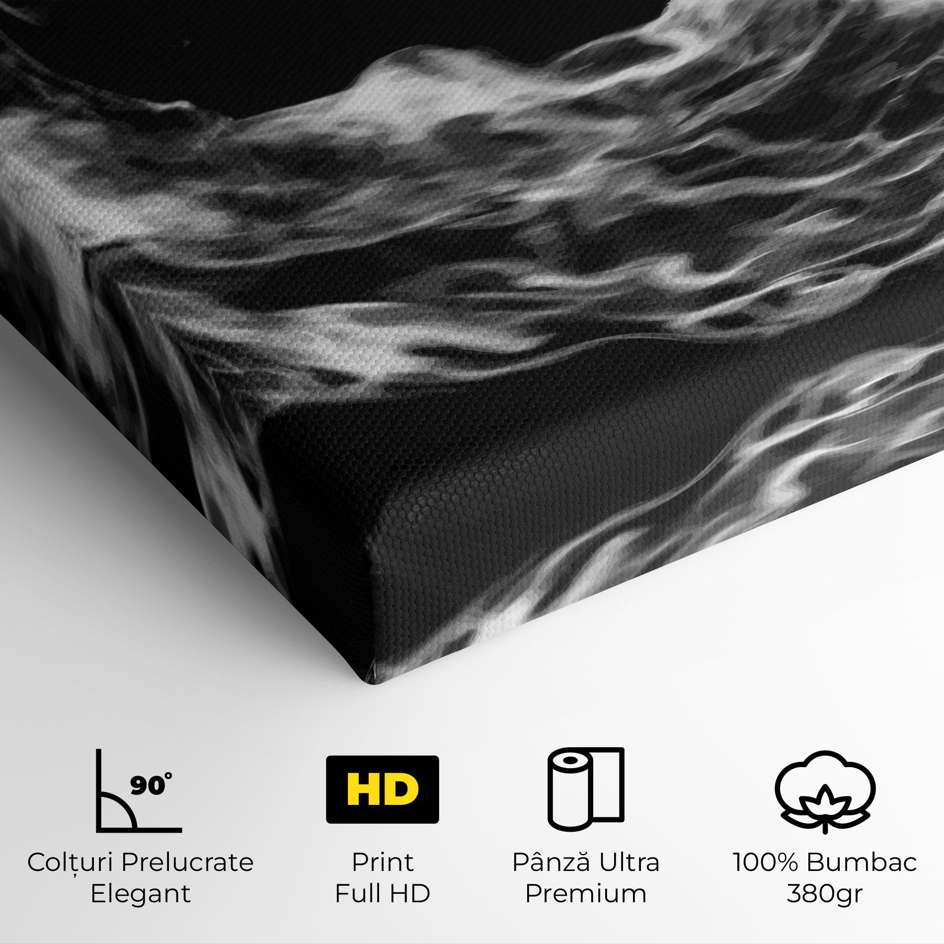 Tablou Canvas Football White Smoke mockup 4