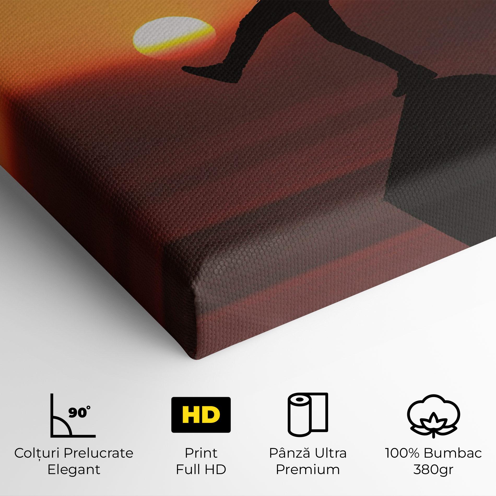 Tablou Canvas Football With The Sun mockup 4