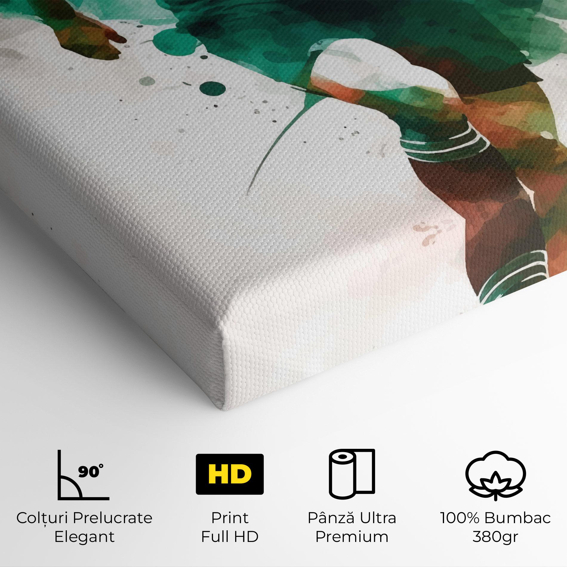 Tablou Canvas Green Football mockup 4
