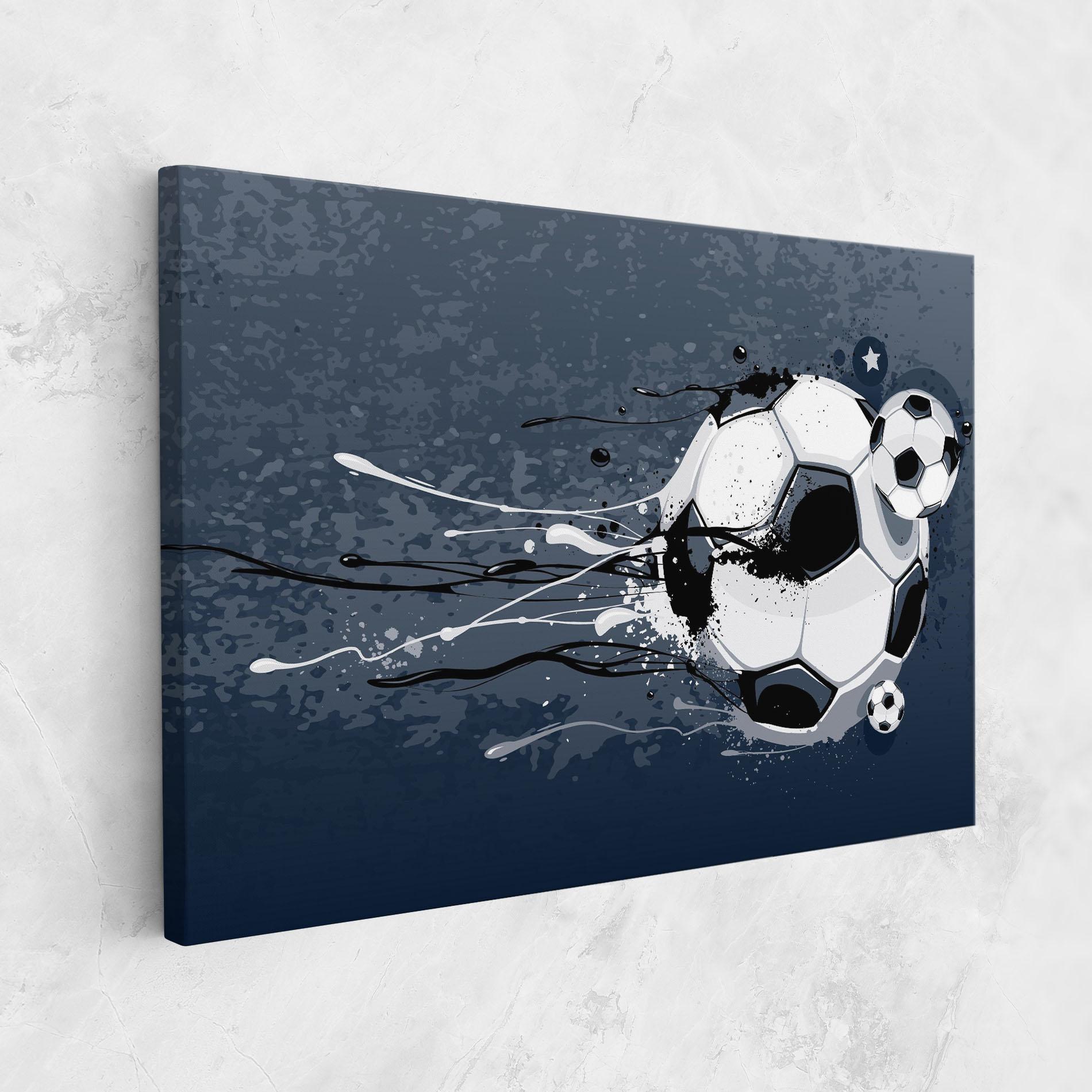 Tablou Canvas Blue Football mockup 1