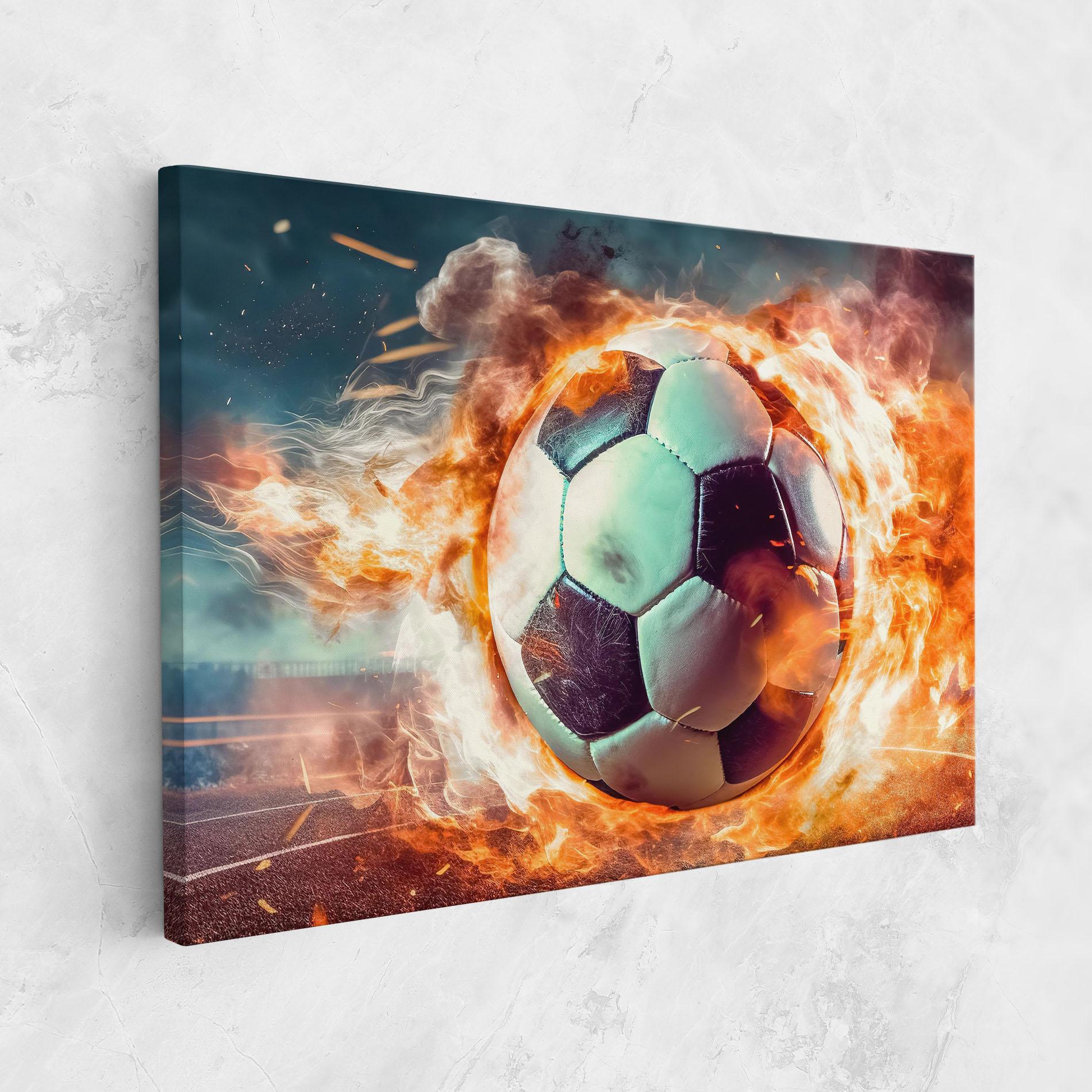 Tablou Canvas Football Explosion mockup 1