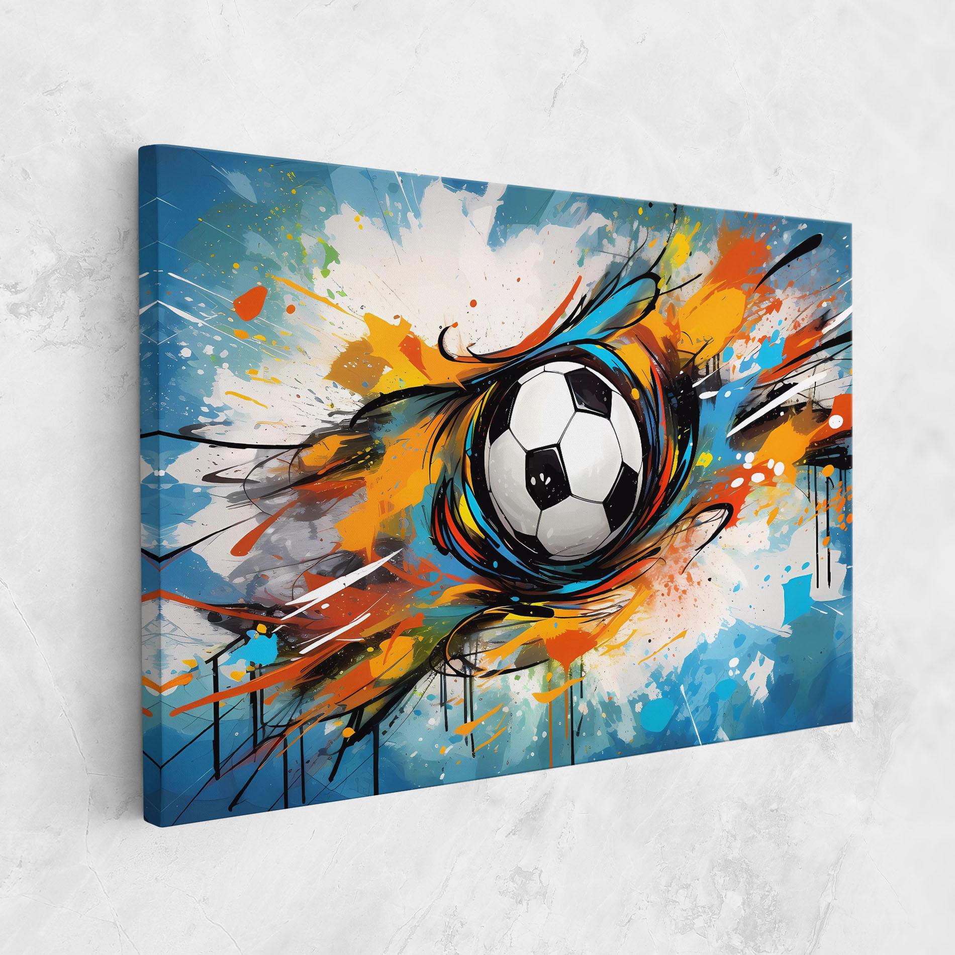 Tablou Canvas Football Flight Graffiti mockup 1