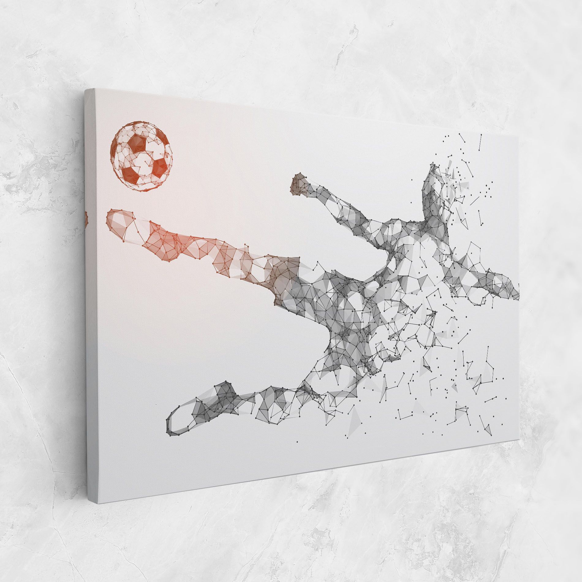 Football Orange Ball mockup 1