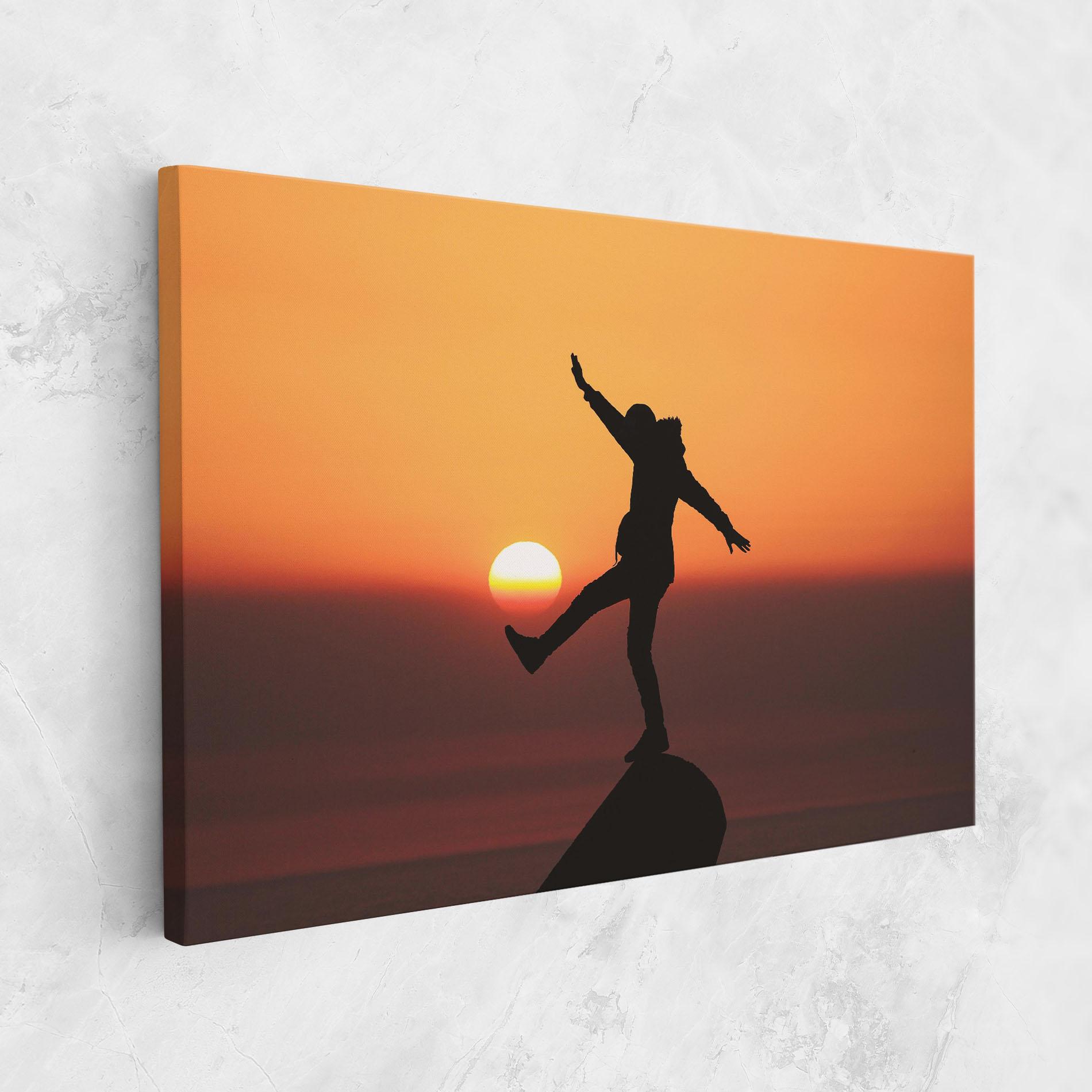 Tablou Canvas Football With The Sun mockup 1