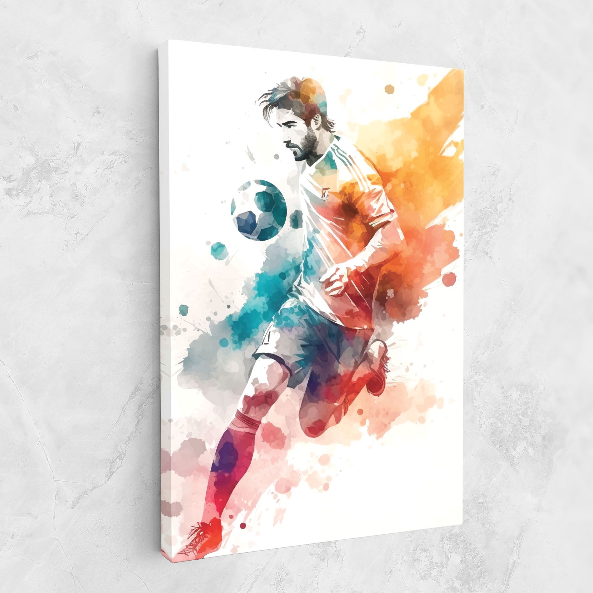 Football Watercolor mockup 1