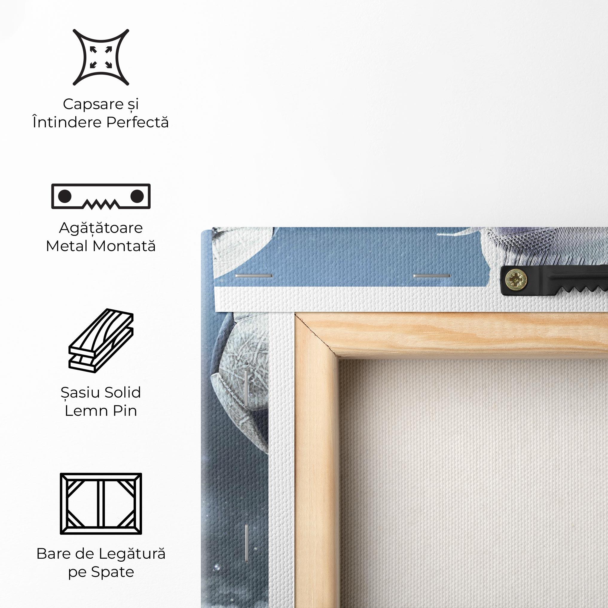 Tablou Canvas Close Up Football Scene mockup 5