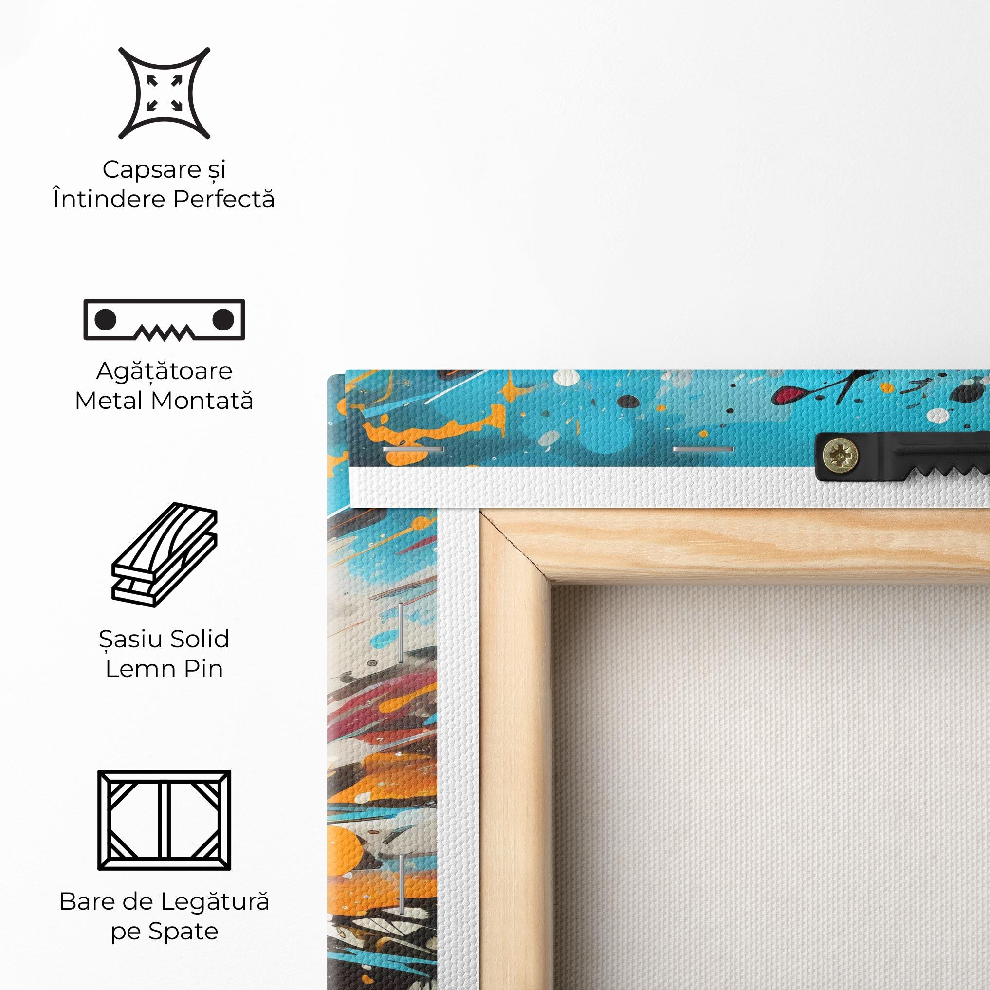 Tablou Canvas Football Graffiti Style mockup 5