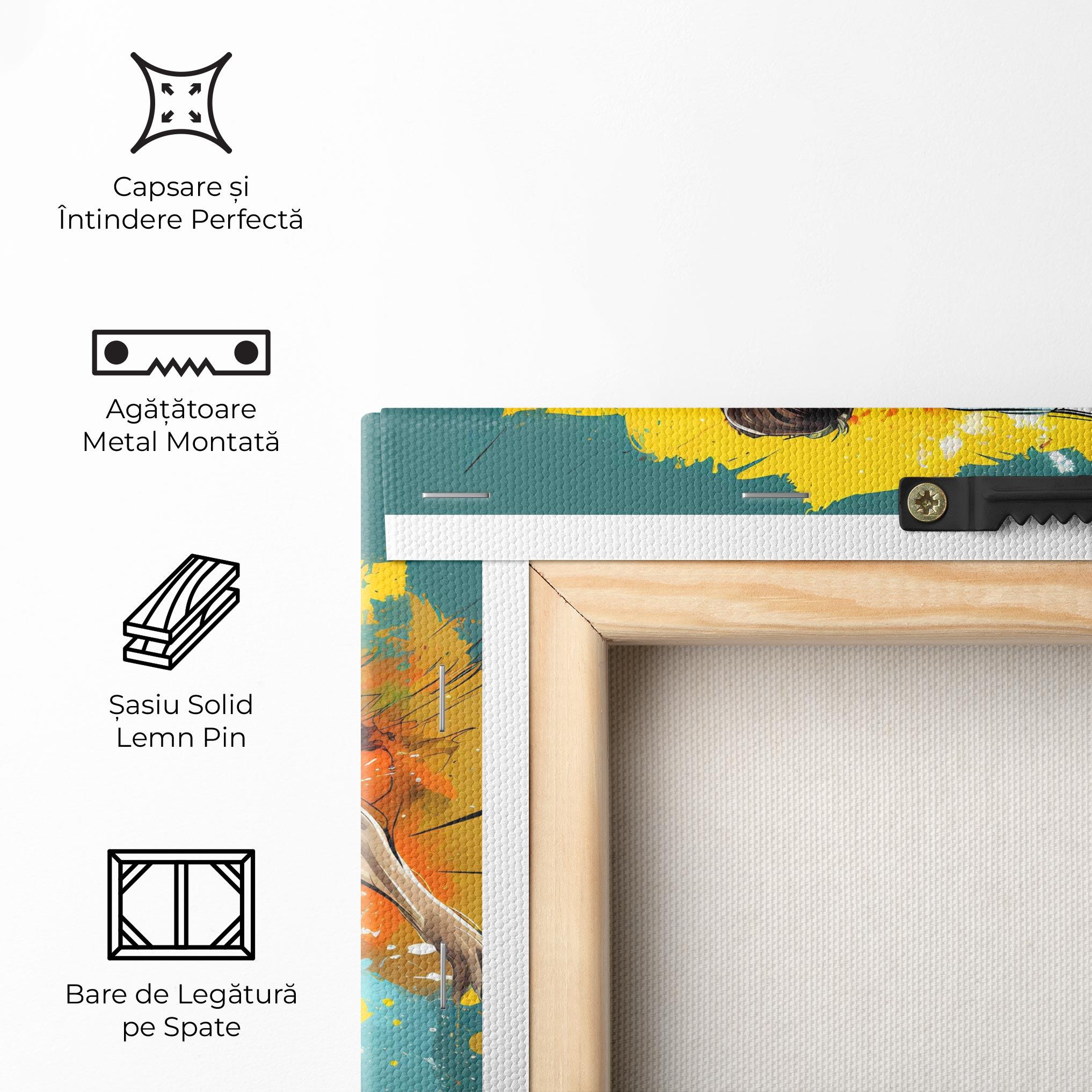 Tablou Canvas Football Player Painting mockup 5