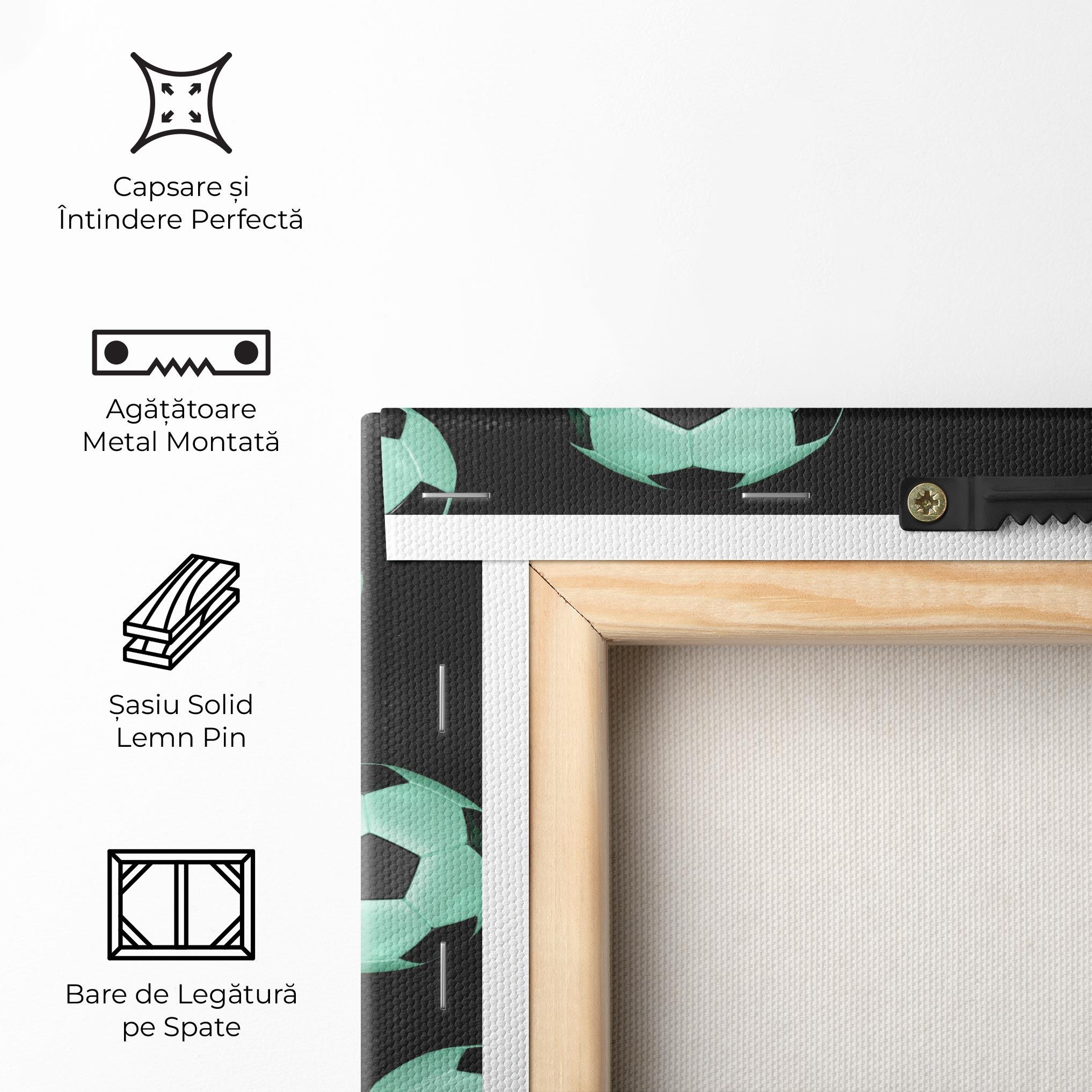 Tablou Canvas Green Light Football mockup 5