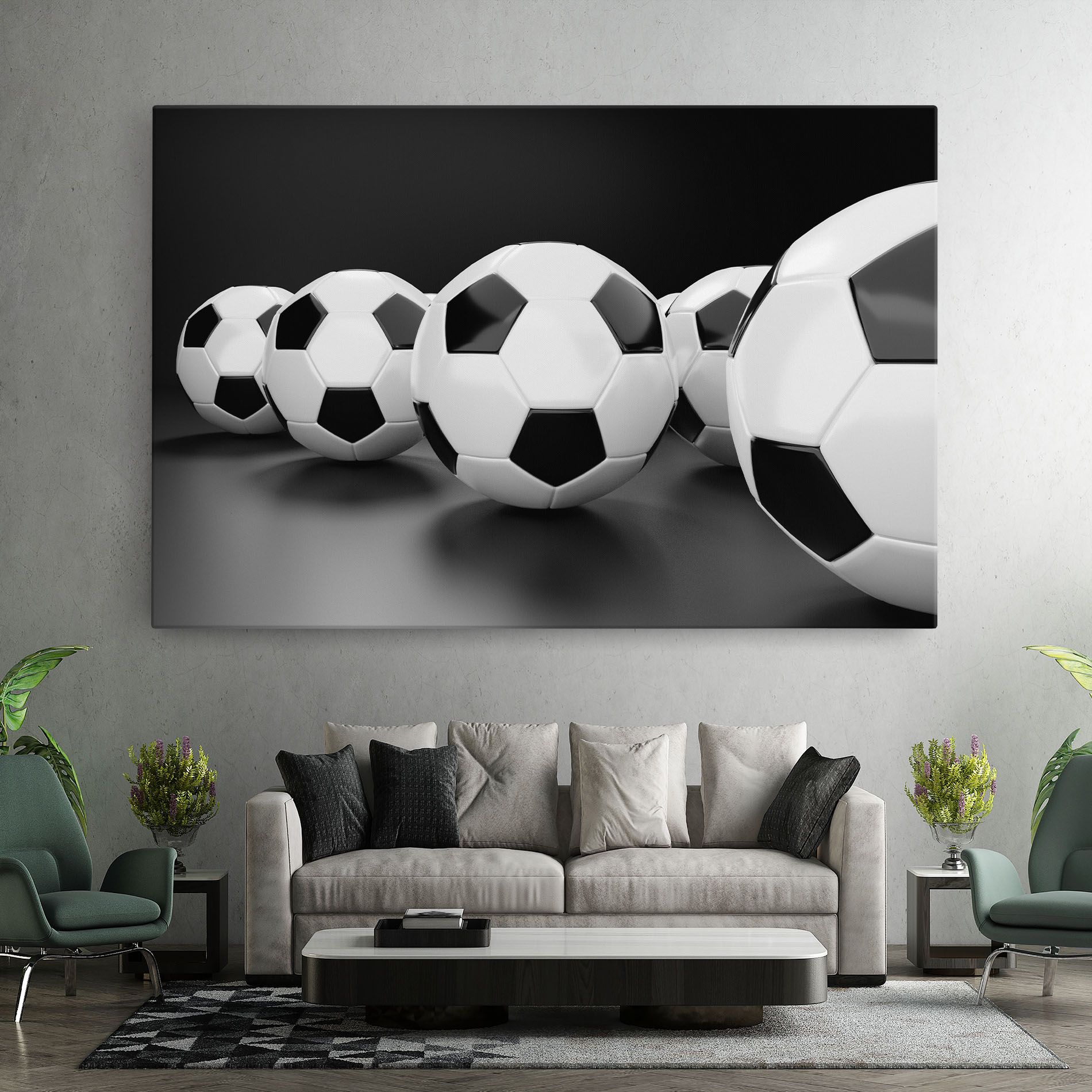 Black White Football mockup 7