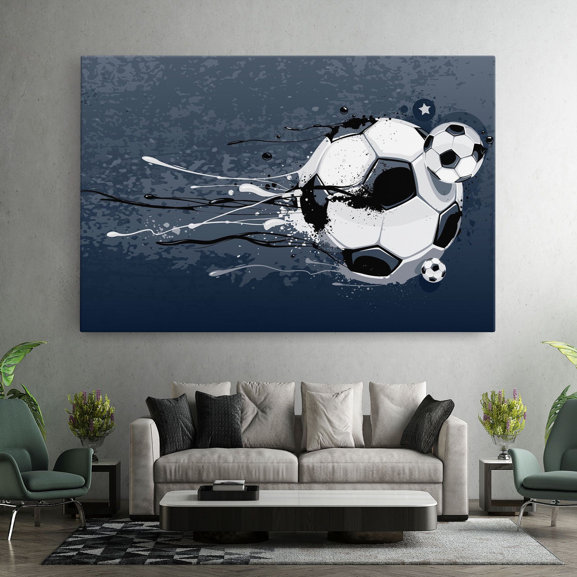 Blue Football mockup 7