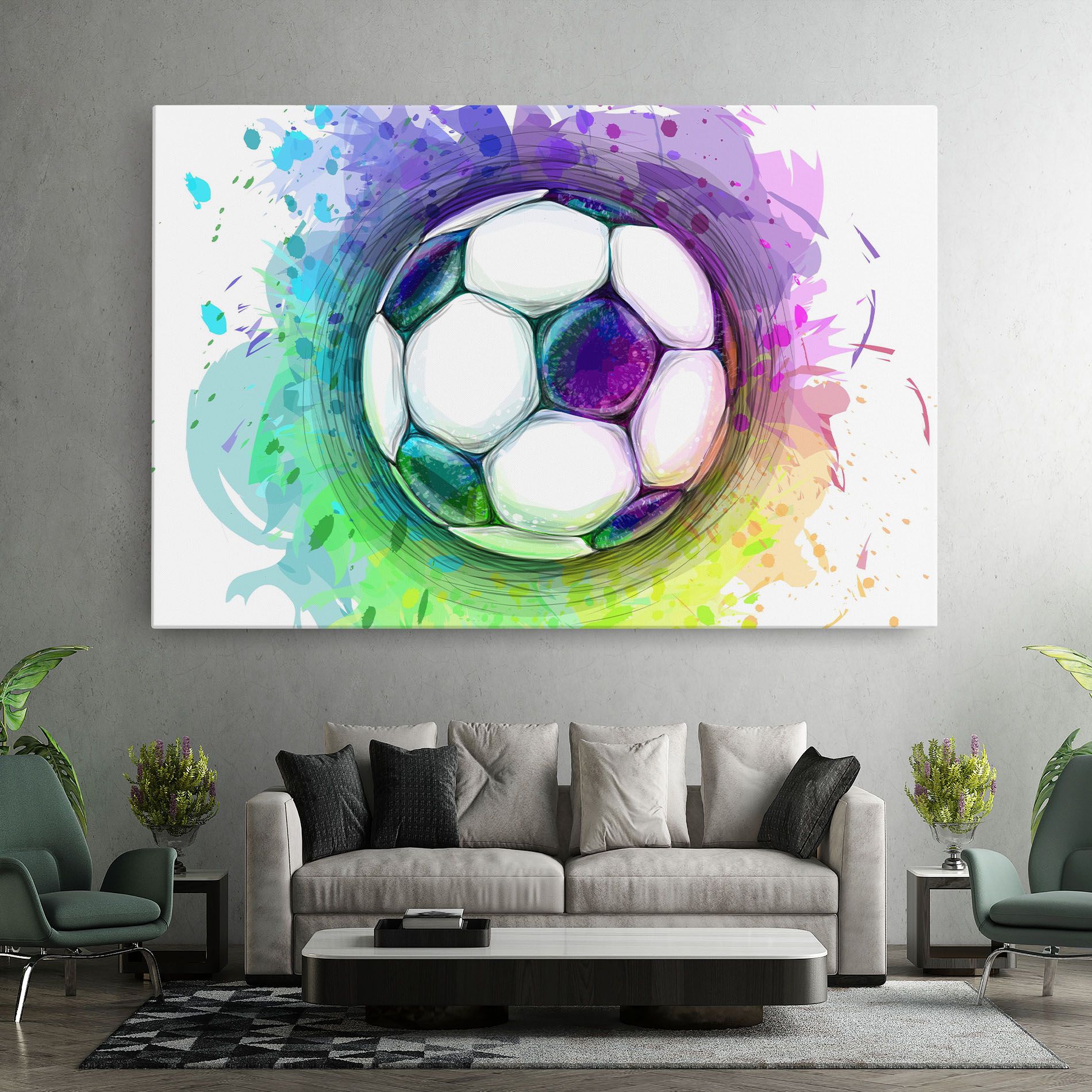 Colorful Football mockup 7