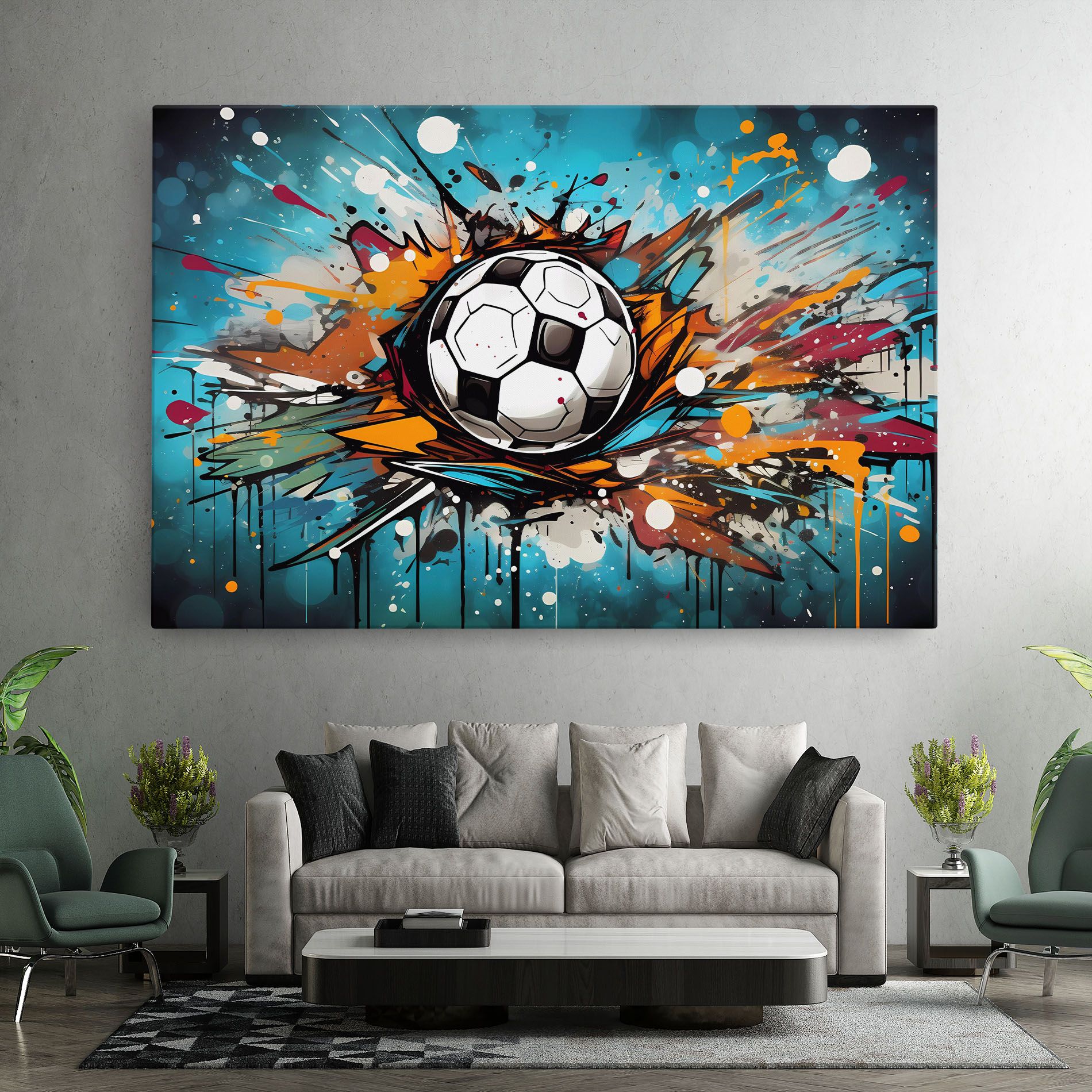 Football Graffiti Style mockup 7
