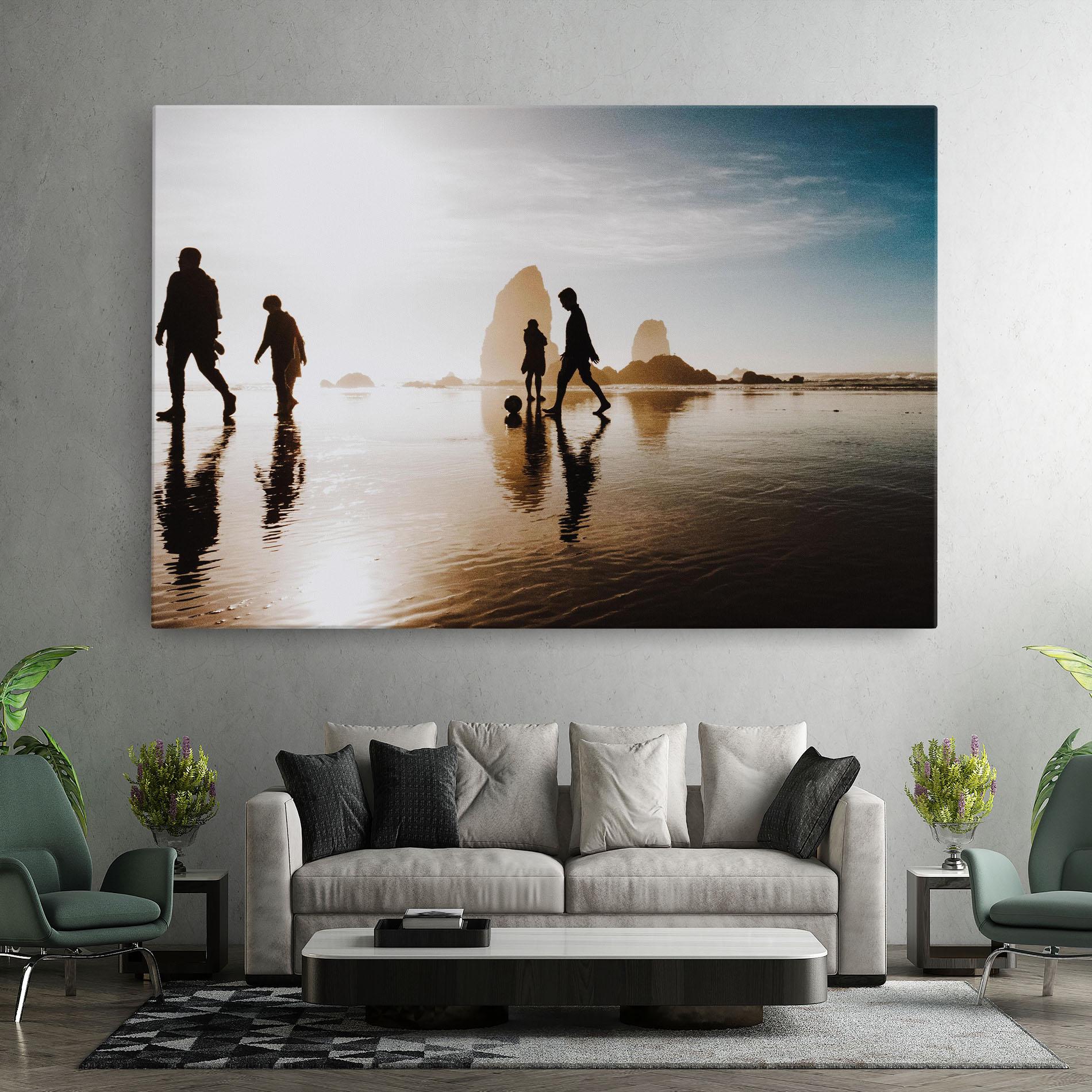 Tablou Canvas Football On Water mockup 7