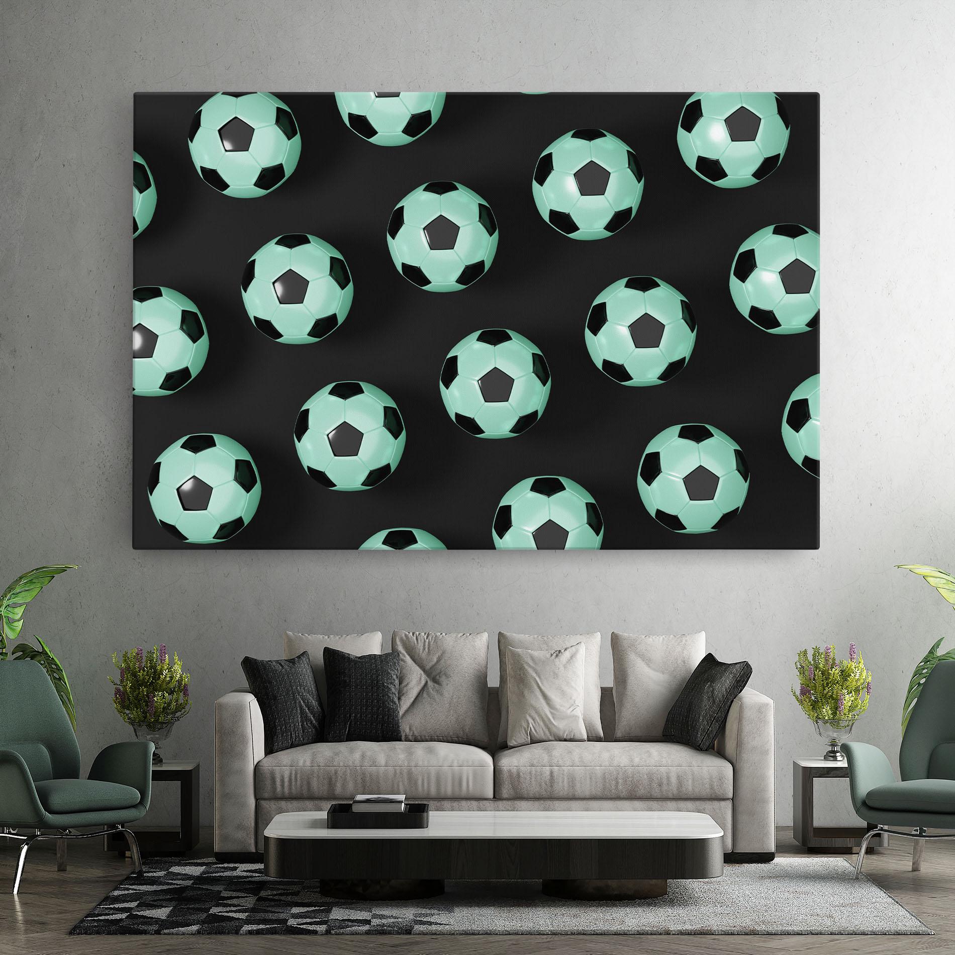 Tablou Canvas Green Light Football mockup 7