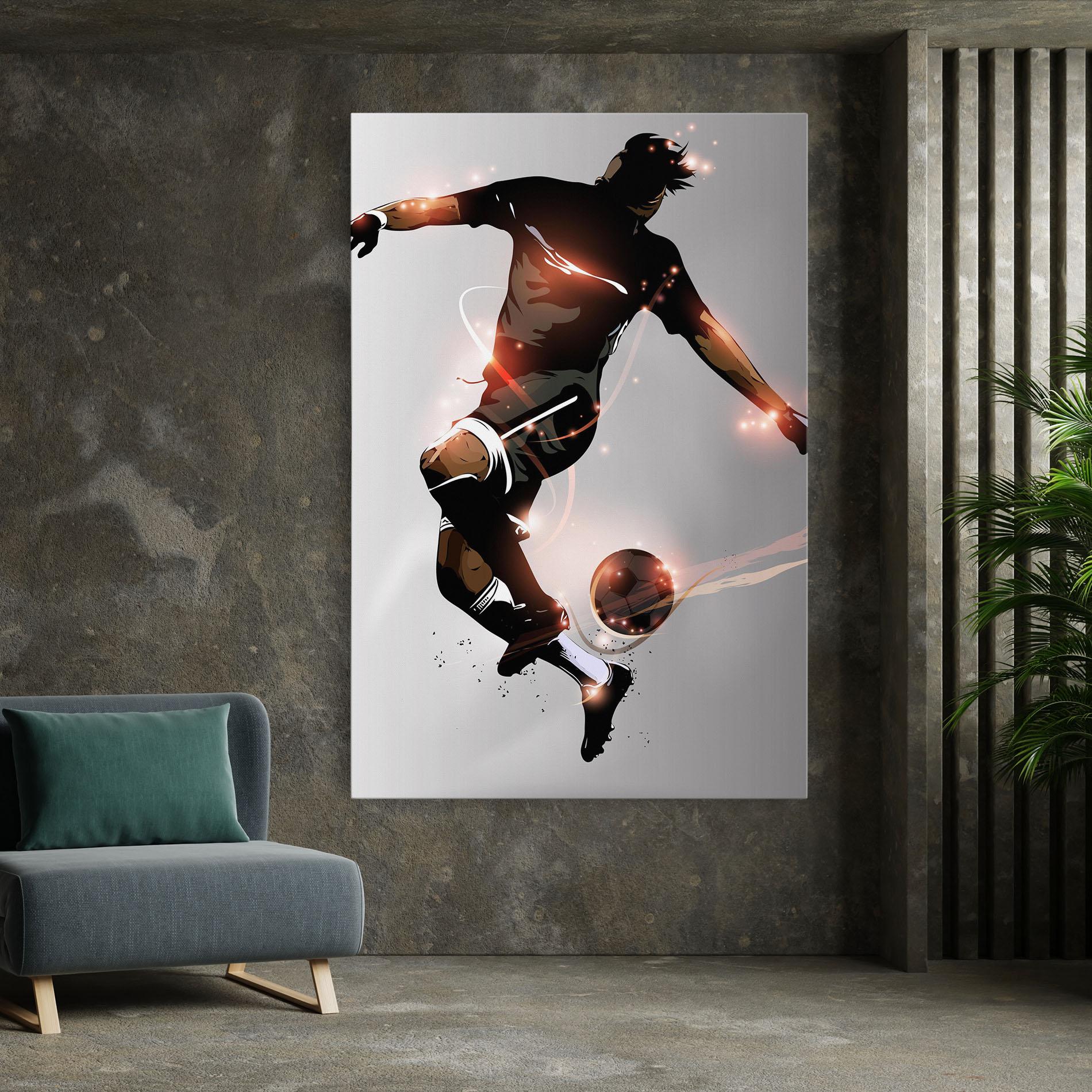 Tablou Canvas Football Jump mockup 7