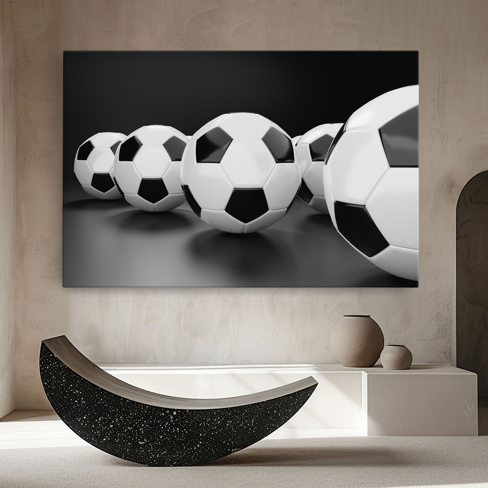 Black White Football mockup 8