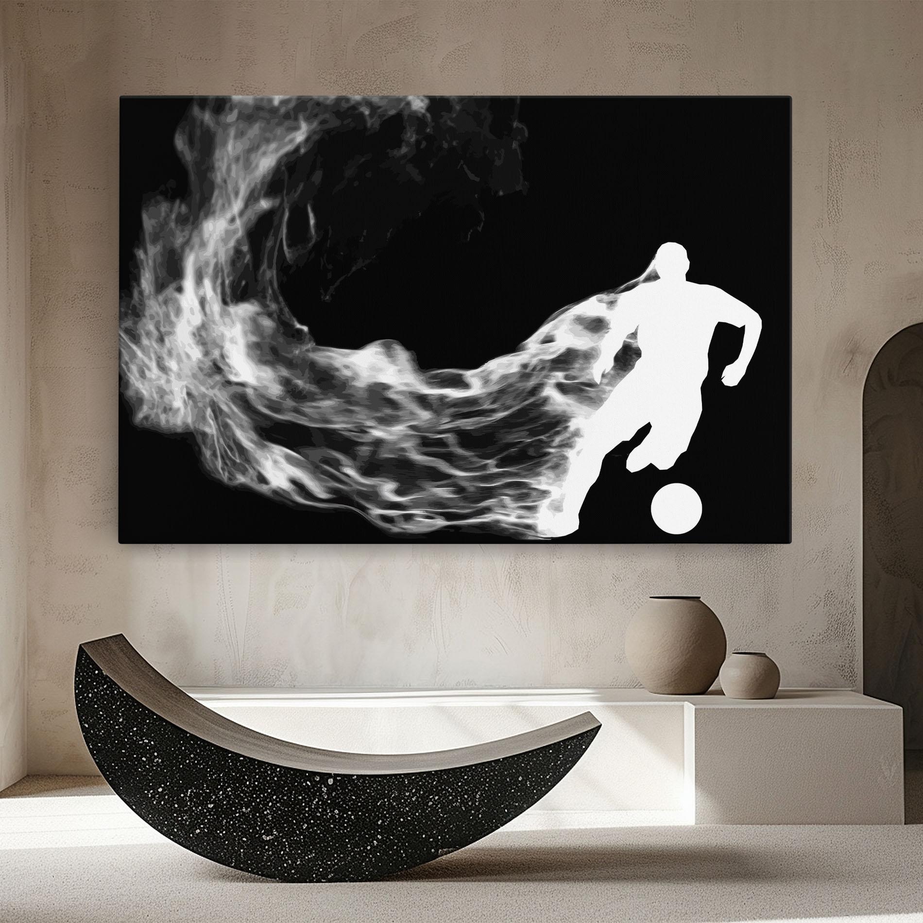 Tablou Canvas Football White Smoke mockup 8