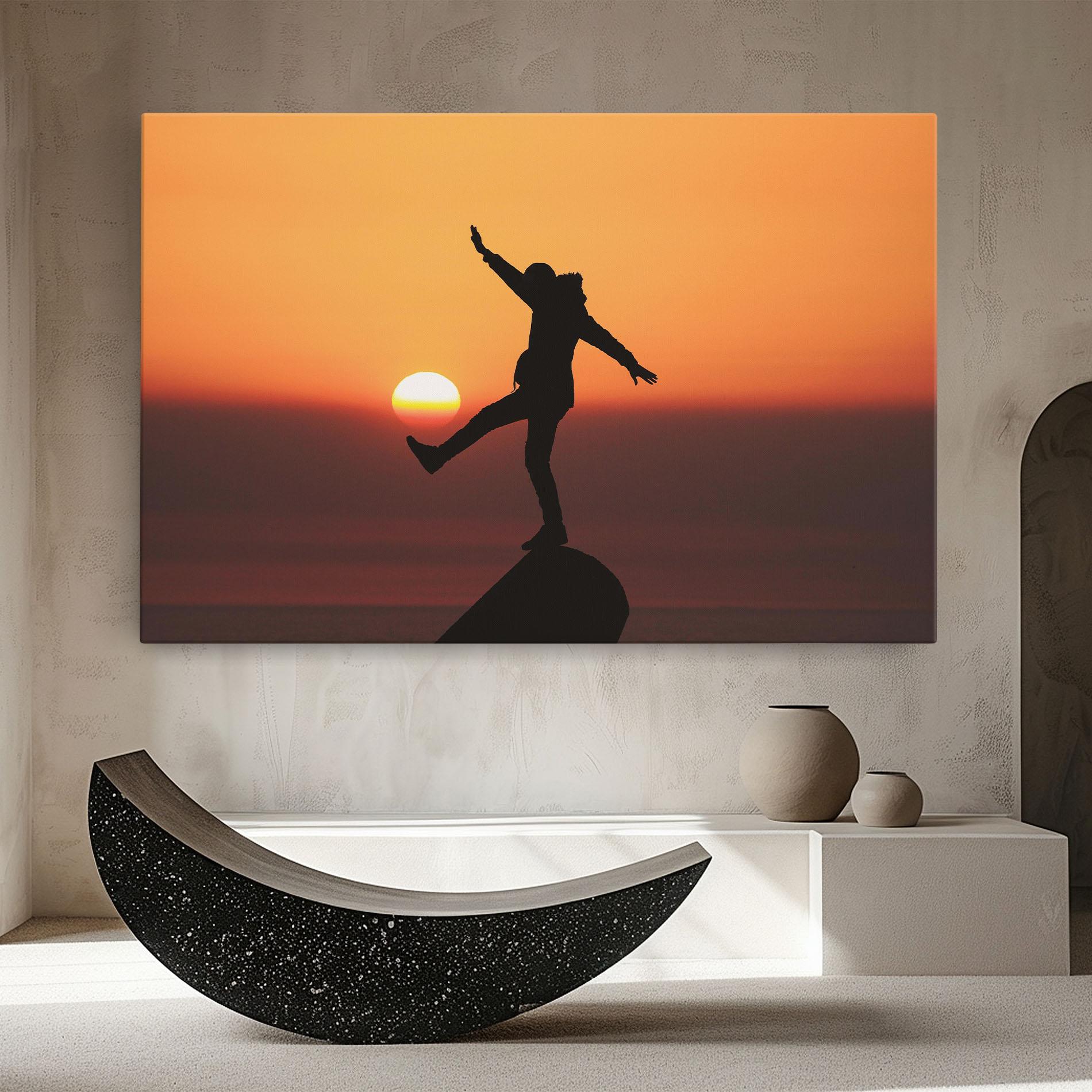 Tablou Canvas Football With The Sun mockup 8