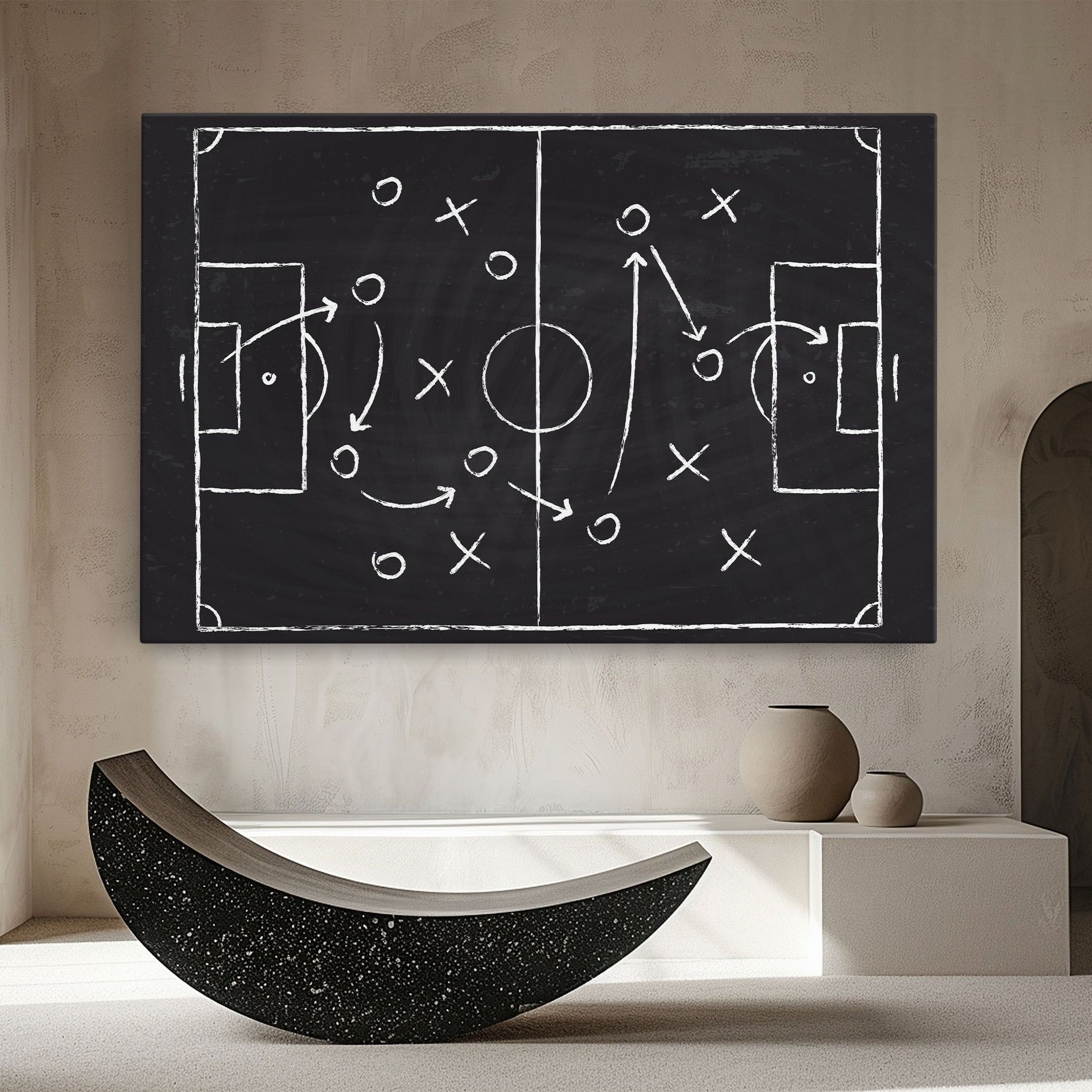 Grey Board Football mockup 8